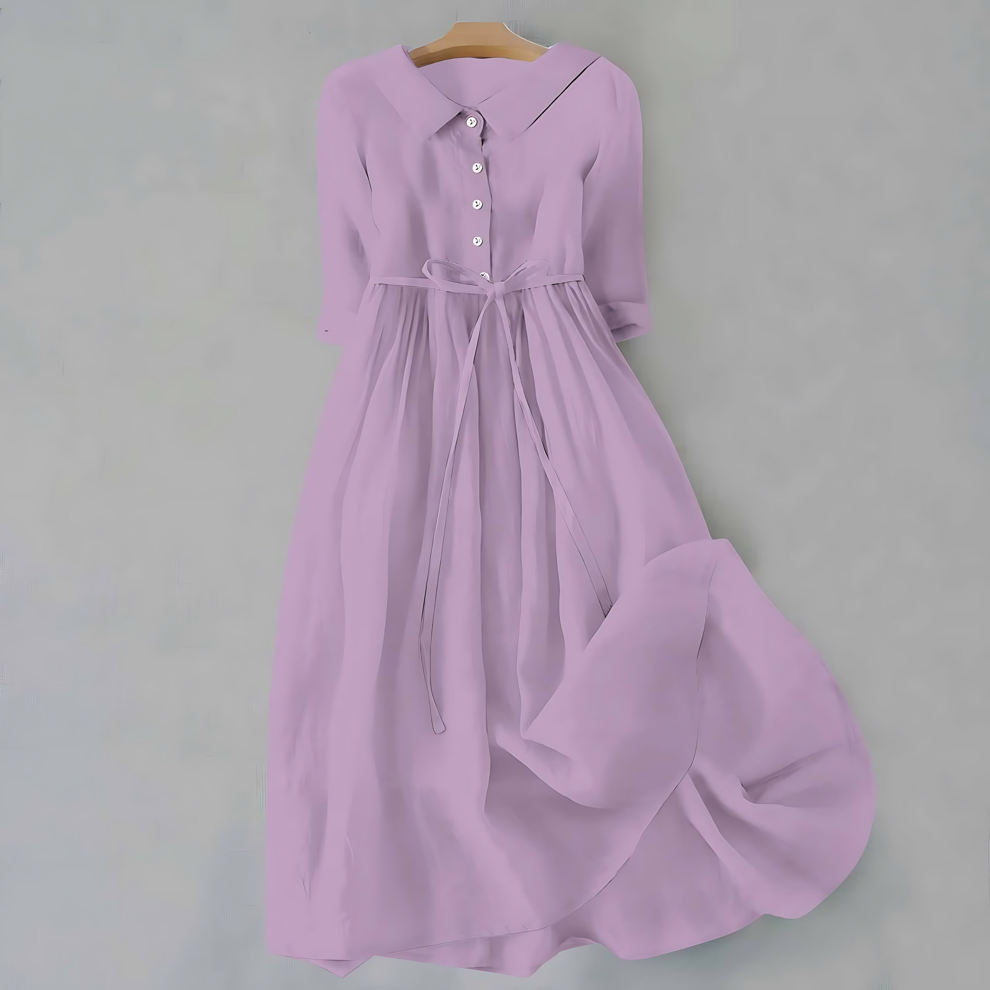 Ava – Ruffle V Neck Flowy Summer Midi Dress