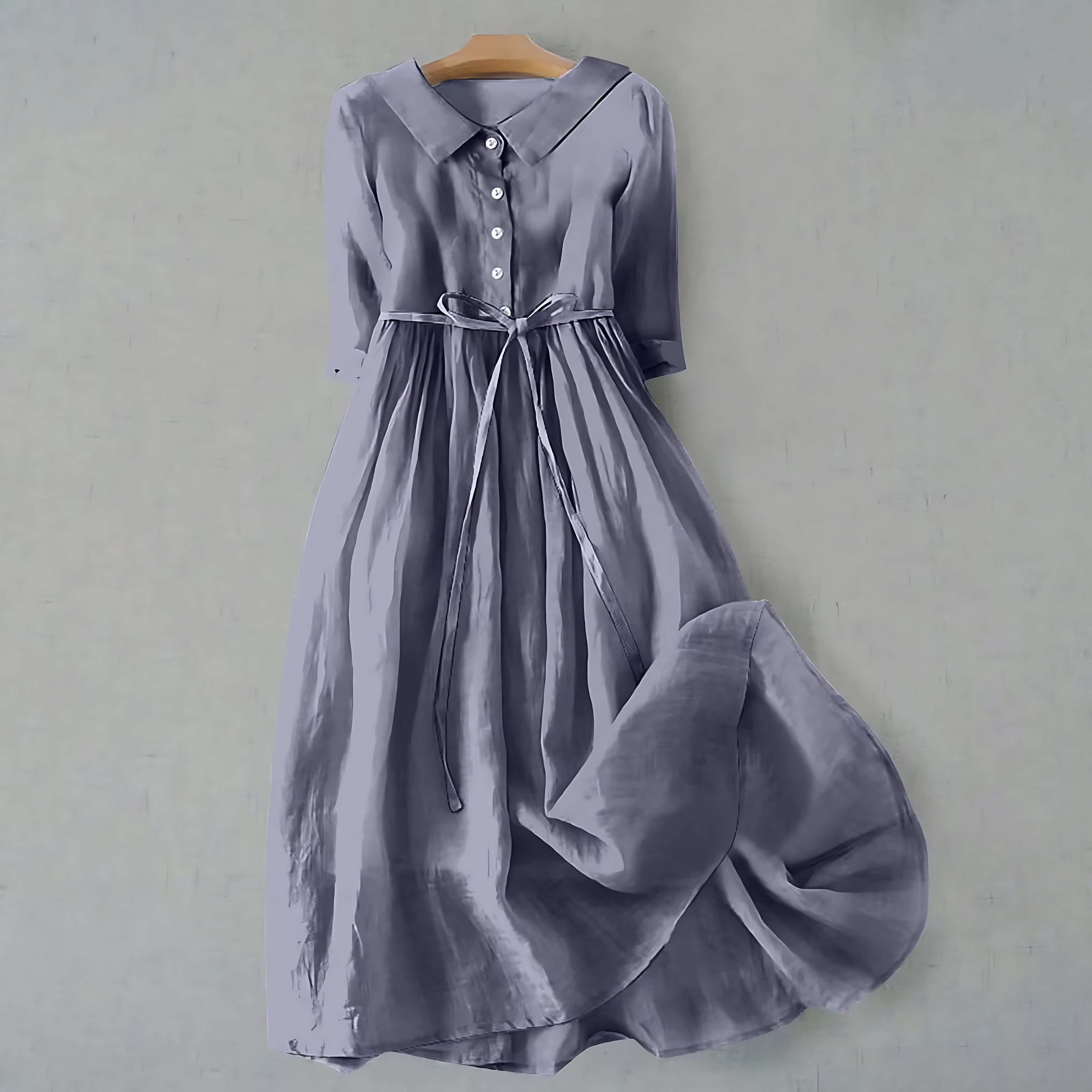 Ava – Ruffle V Neck Flowy Summer Midi Dress