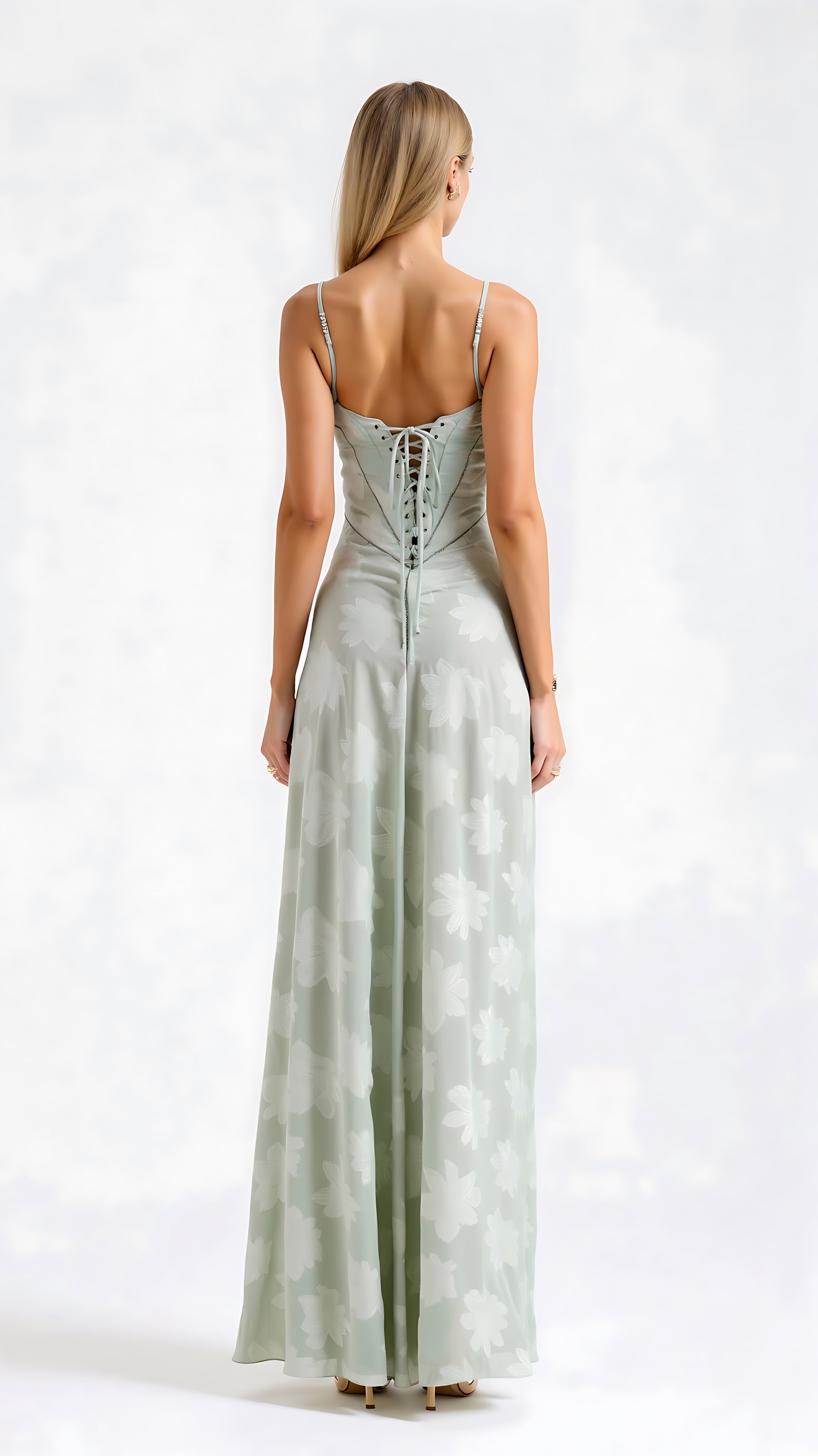Avery – Lace Cami Wedding Guest Maxi Dress