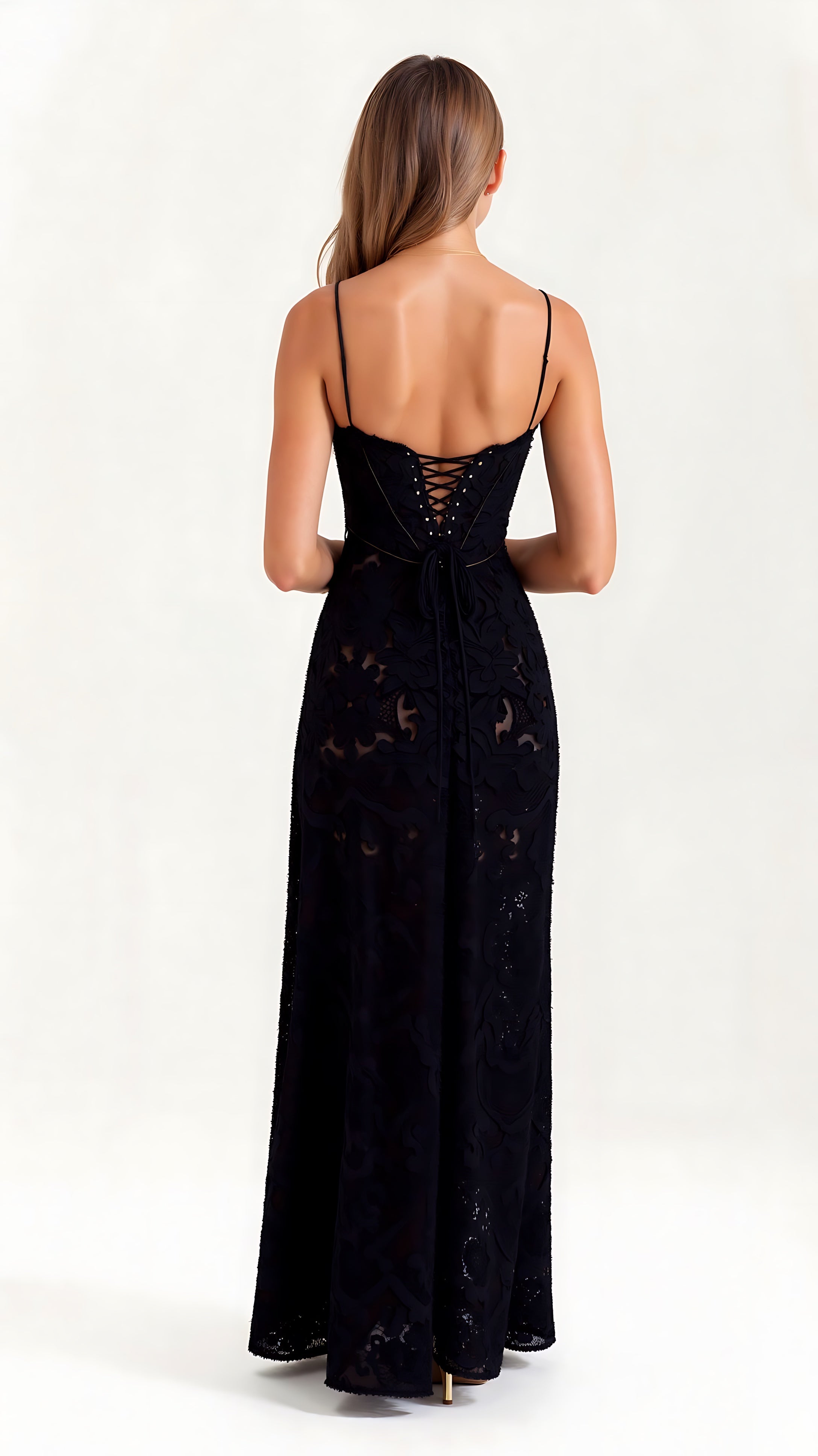 Avery – Lace Cami Wedding Guest Maxi Dress