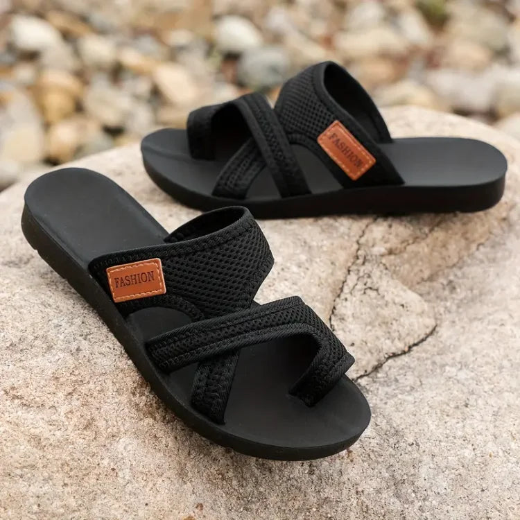 Harmony – Crisscross Platform Slide Sandals