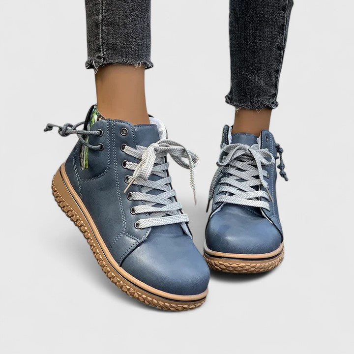 Thea – Leather Lace Up Ankle Boots