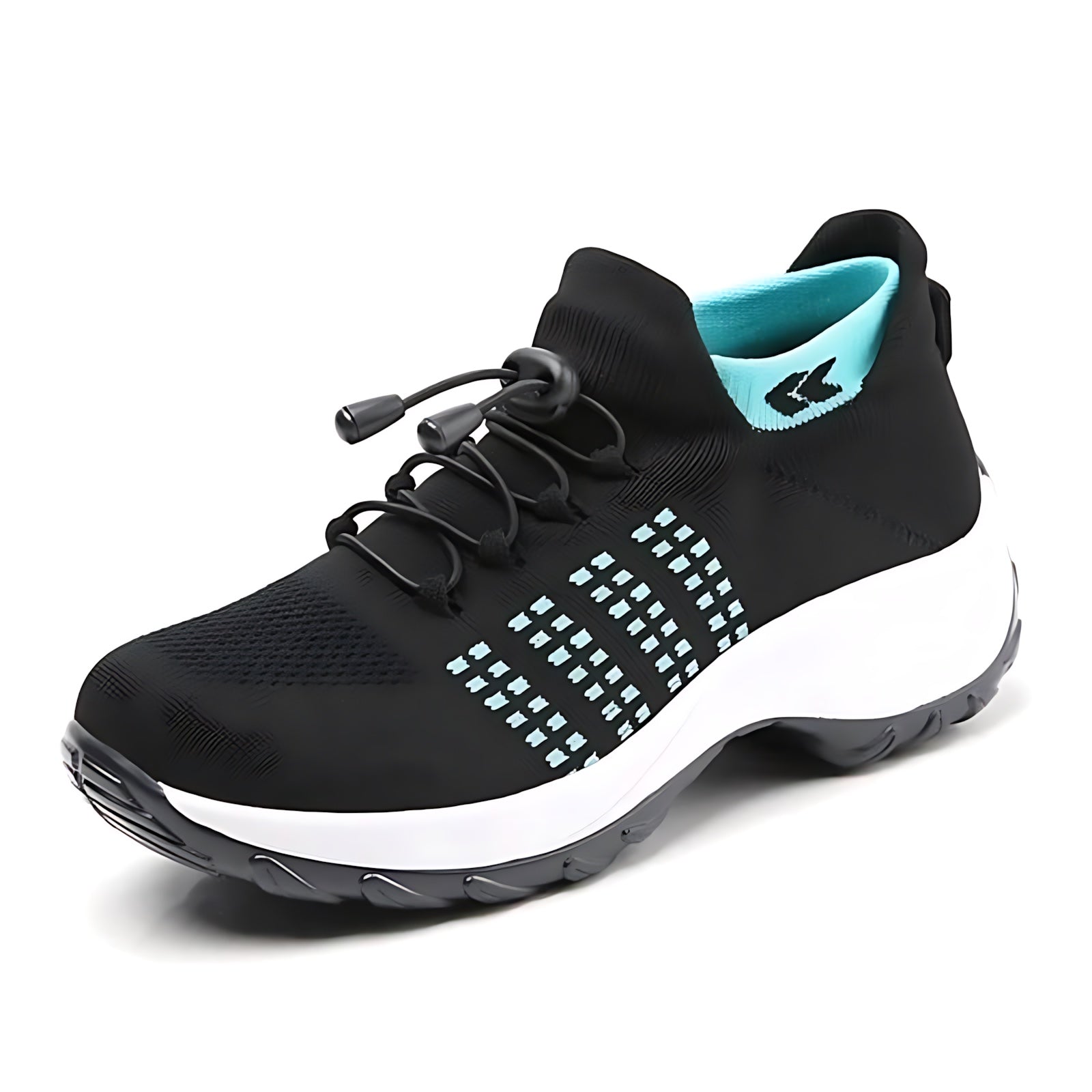 Bianca – Knit Slip On Chunky Sole Walking Sneakers