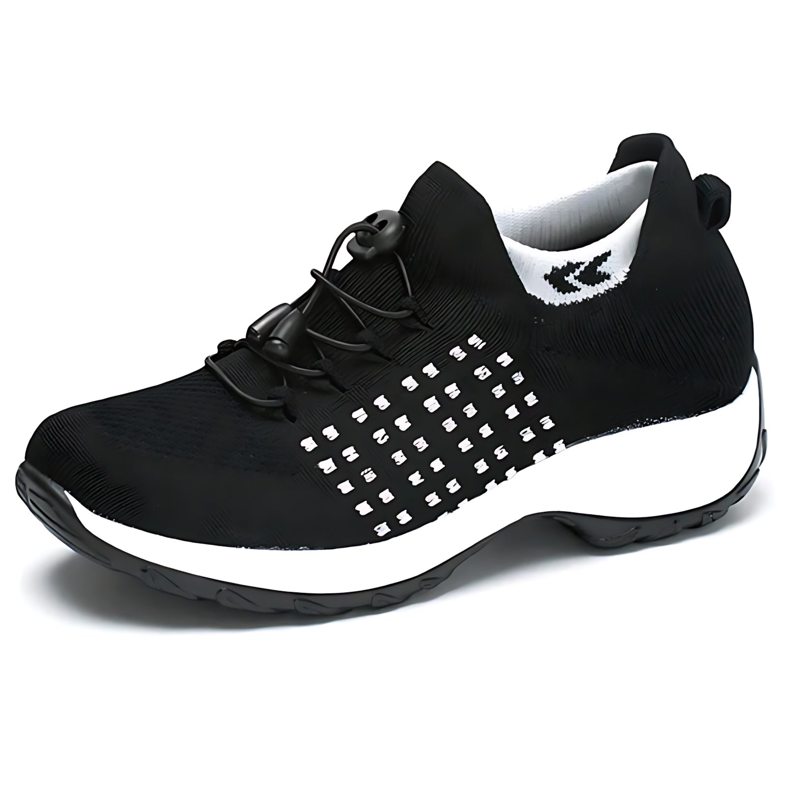Bianca – Knit Slip On Chunky Sole Walking Sneakers