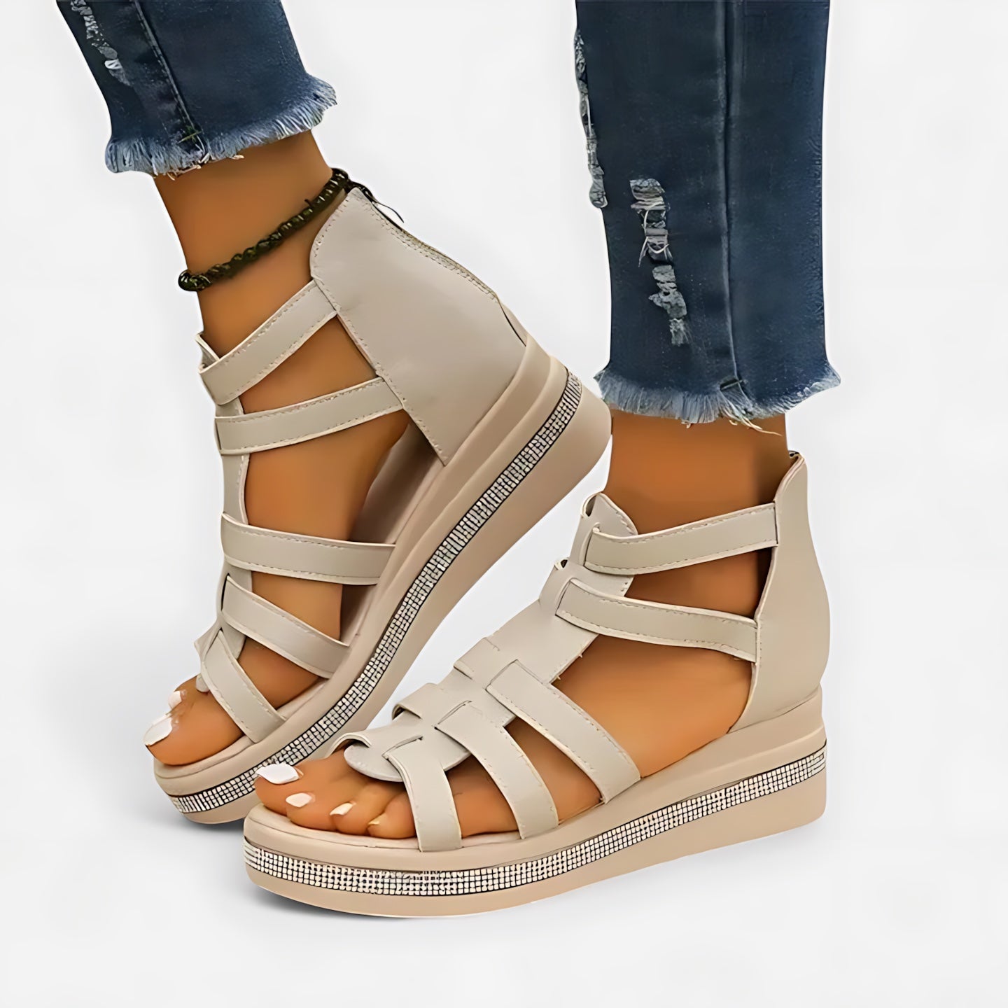 Blakely – Strappy Gladiator Wedge Sandals