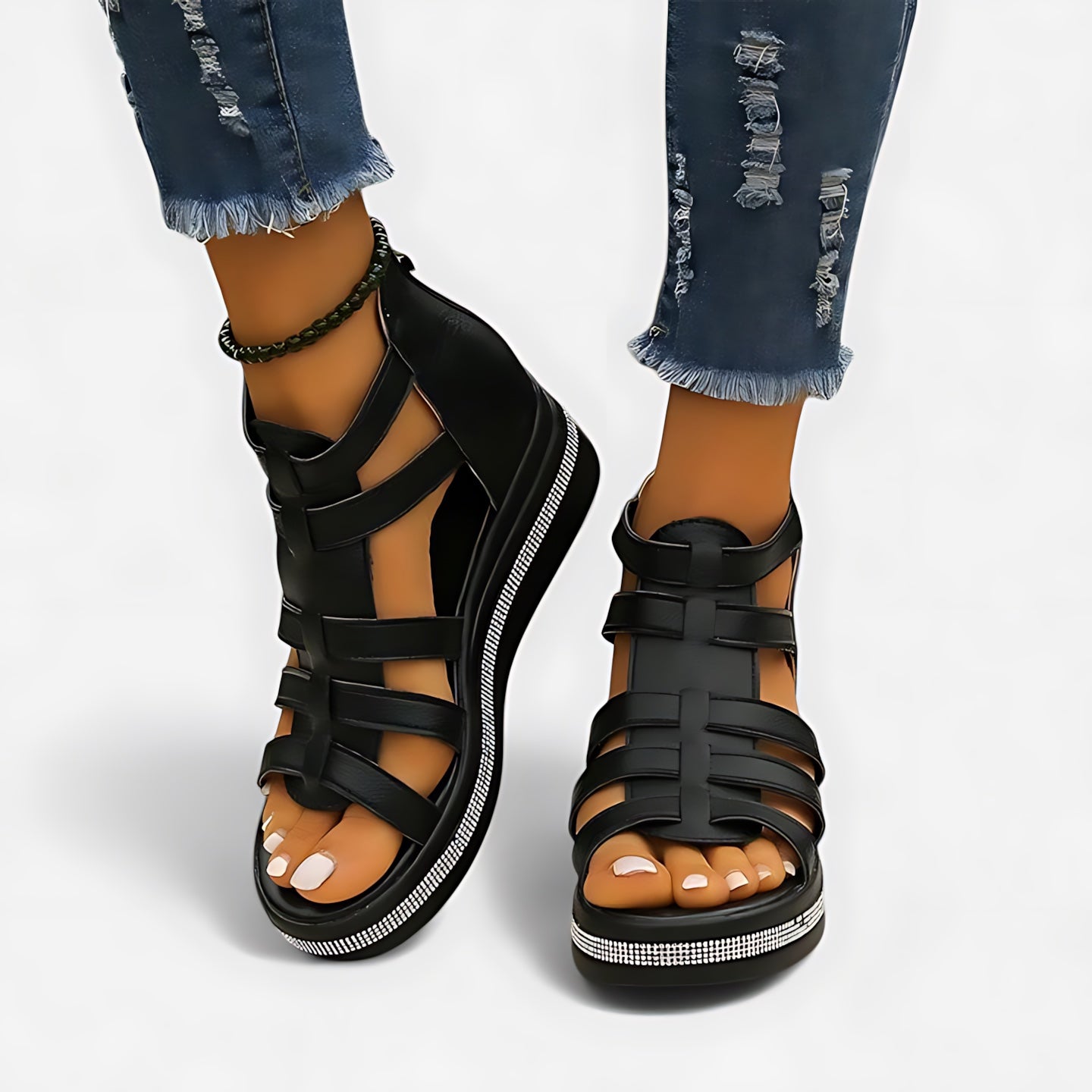Blakely – Strappy Gladiator Wedge Sandals