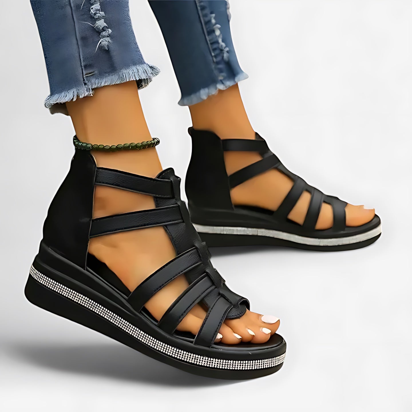 Blakely – Strappy Gladiator Wedge Sandals