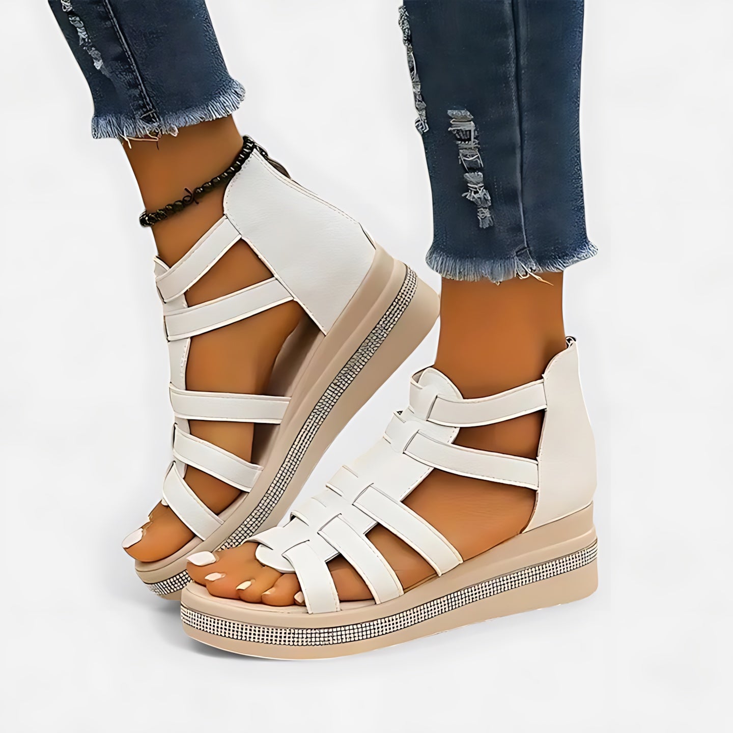 Blakely – Strappy Gladiator Wedge Sandals