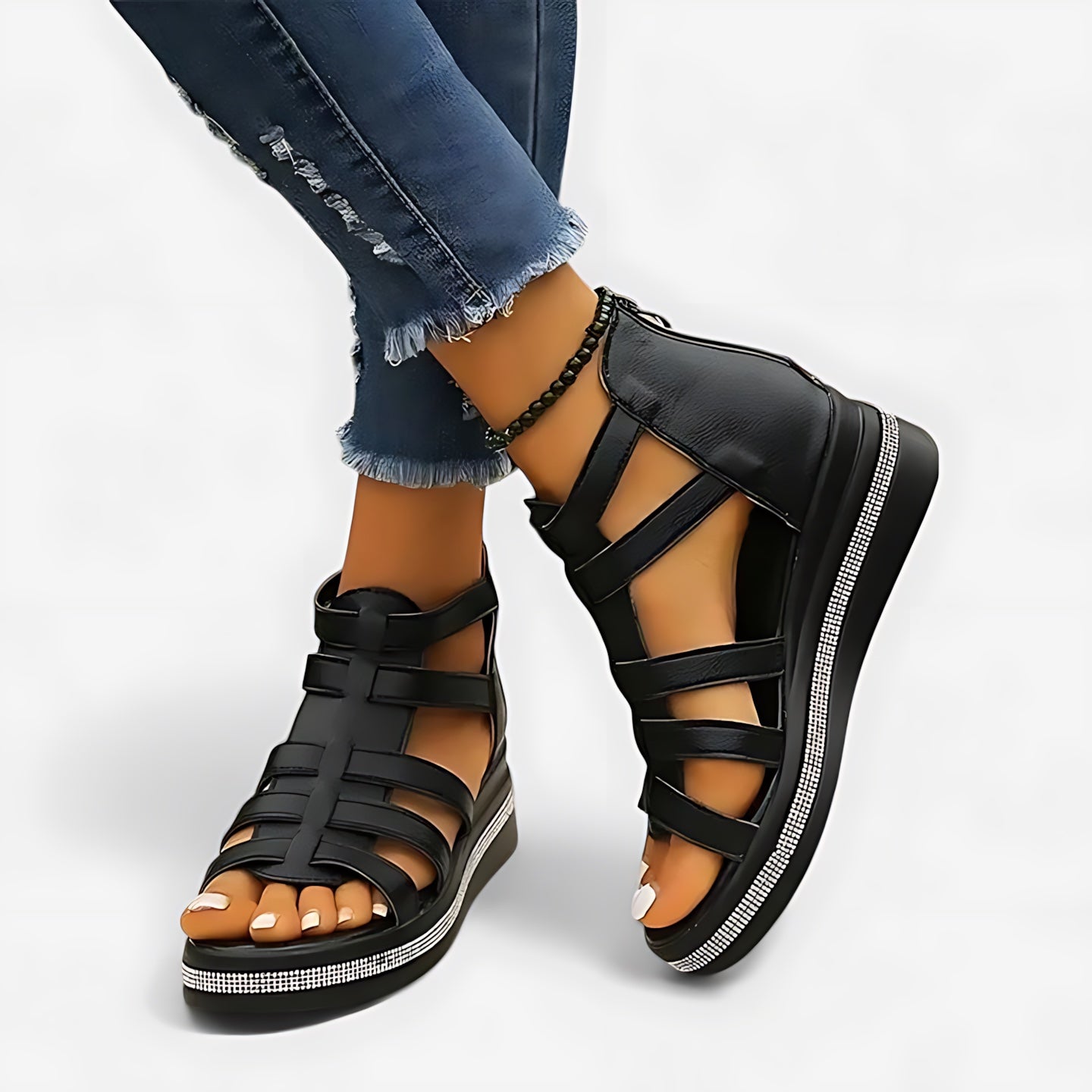 Blakely – Strappy Gladiator Wedge Sandals