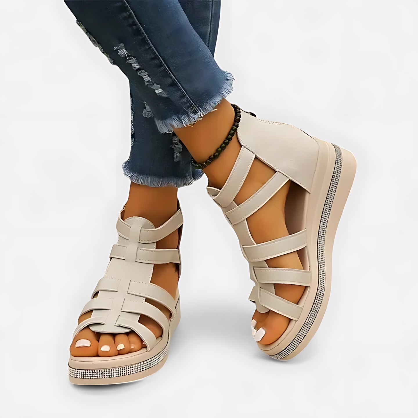 Blakely – Strappy Gladiator Wedge Sandals