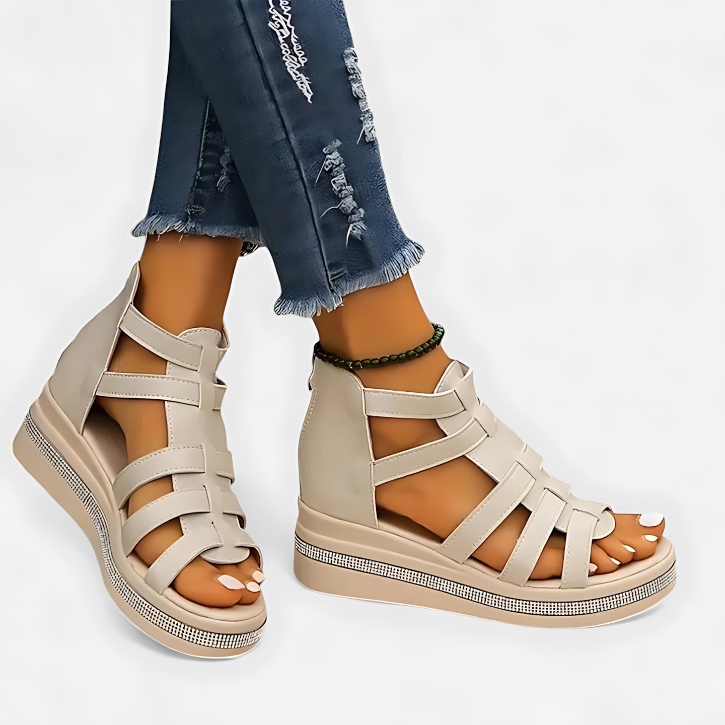 Blakely – Strappy Gladiator Wedge Sandals