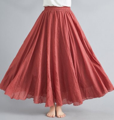 Harriet – Flowy A Line Boho Maxi Skirt