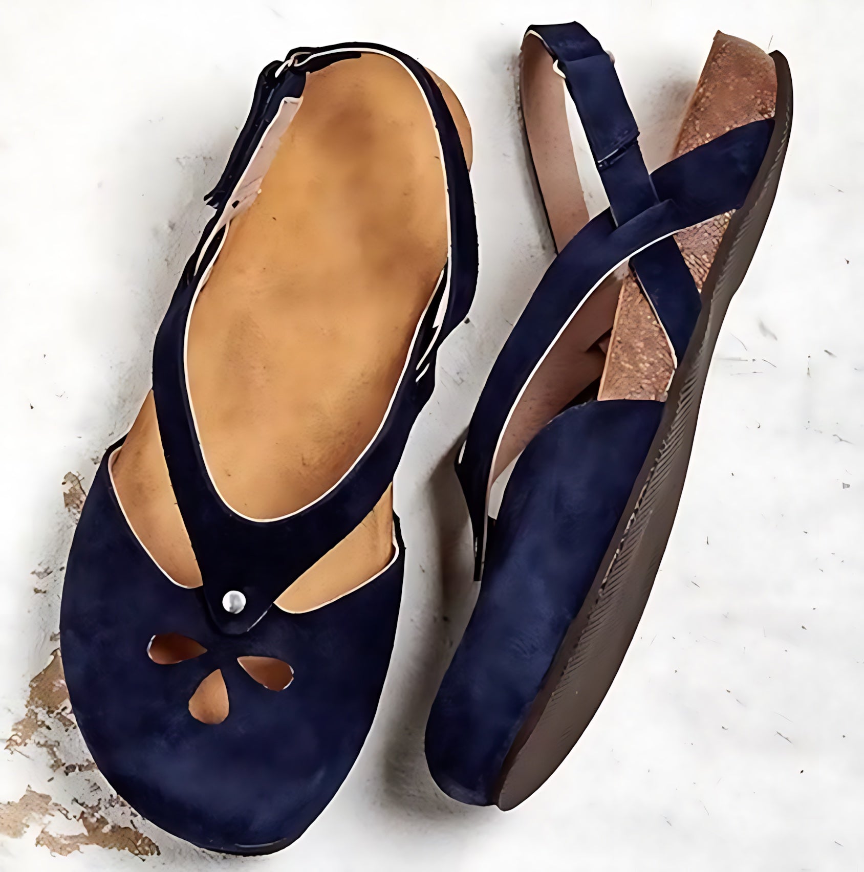 Brianna – Cutout Criss Cross Slingback Sandals