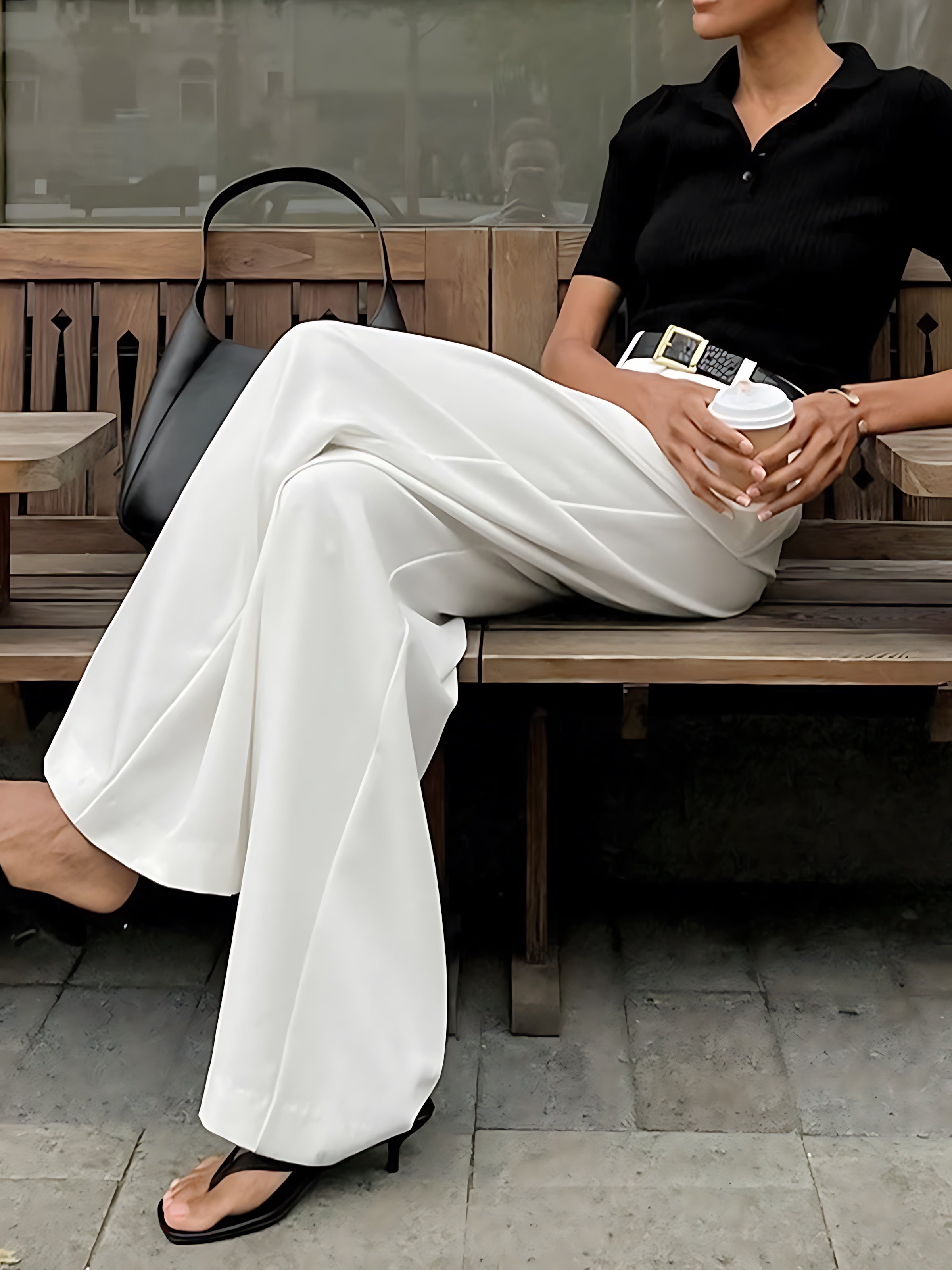 Brooke – High Waist Tailored Wide Leg Pants