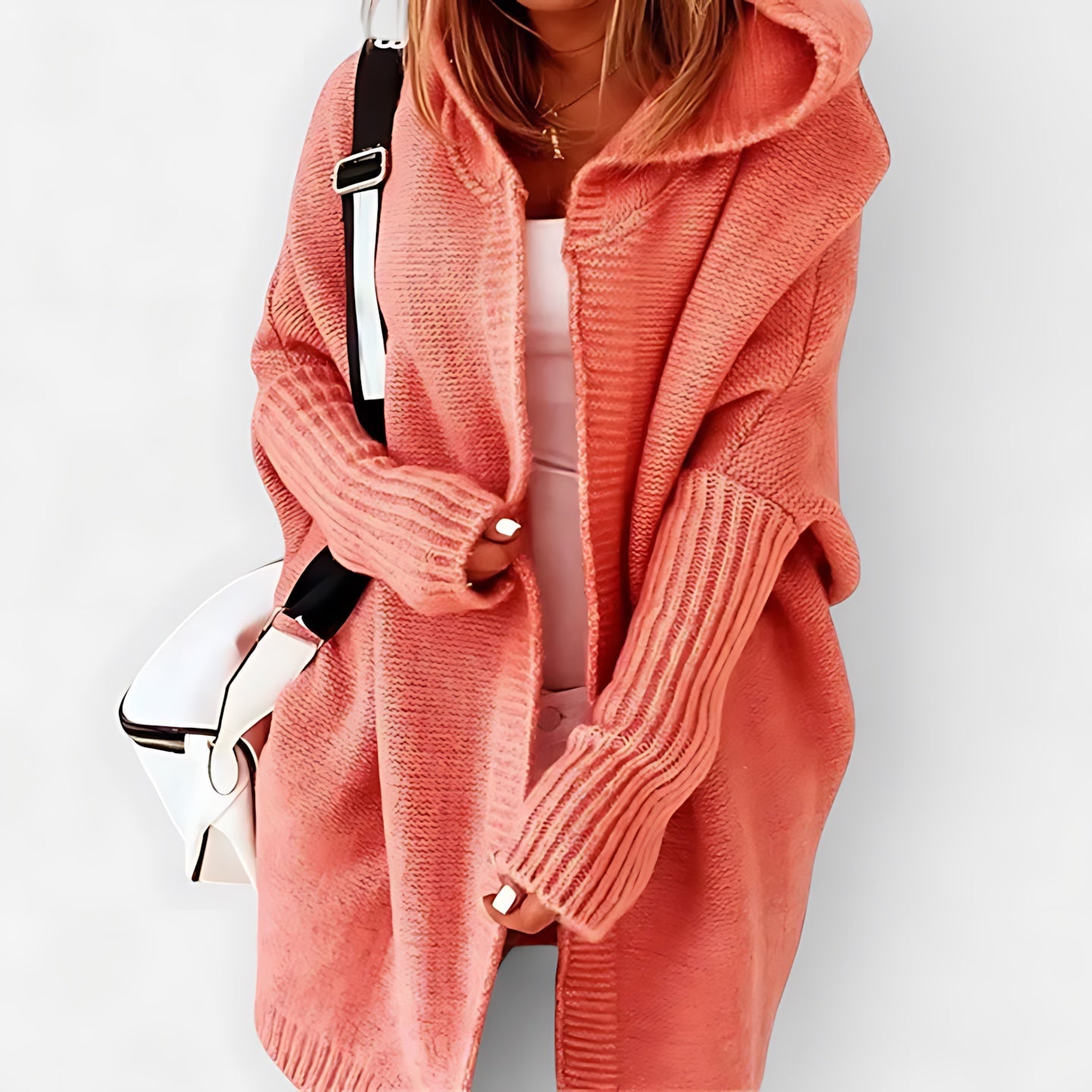Brooke – Oversized Chunky Knit Open Front Cardigan