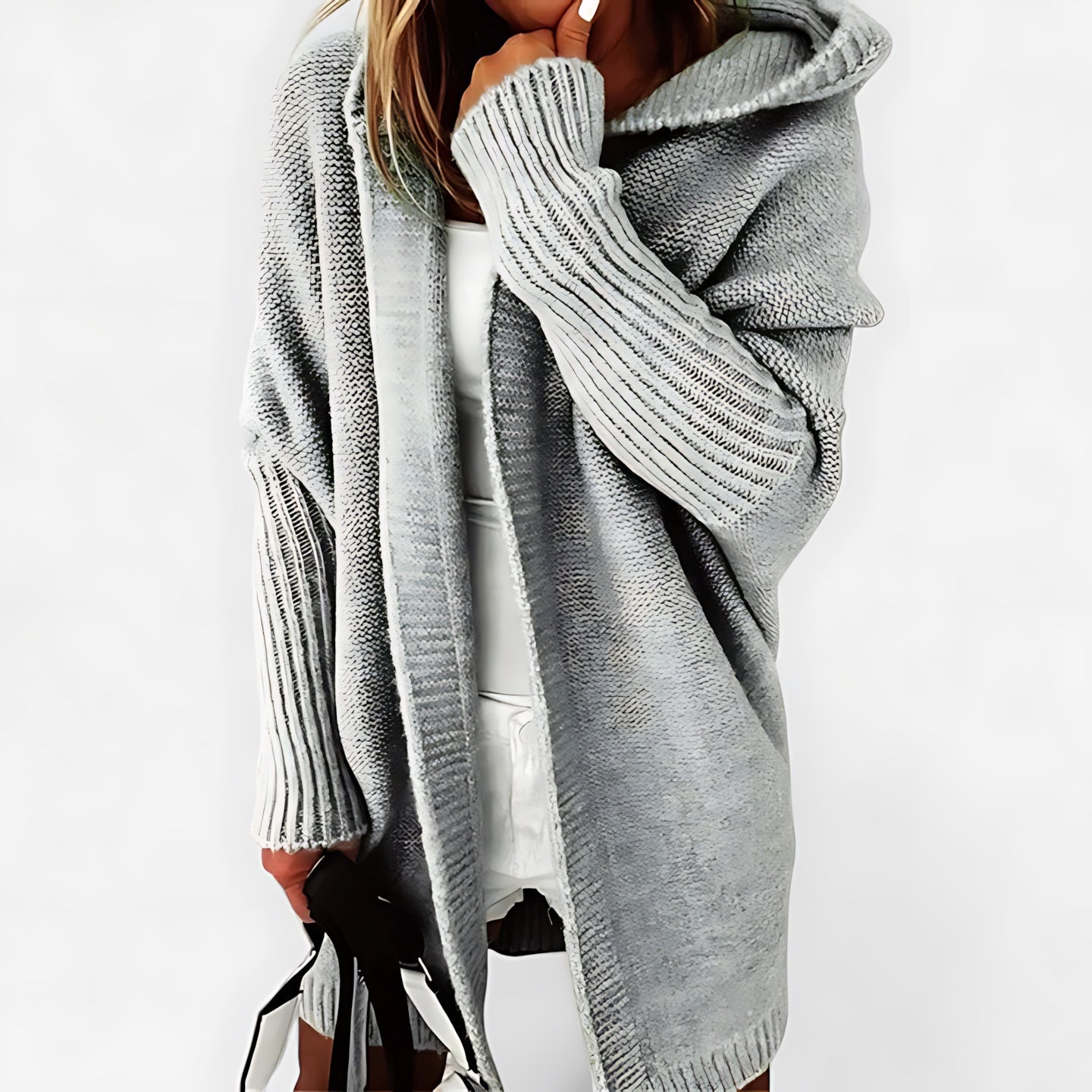 Brooke – Oversized Chunky Knit Open Front Cardigan