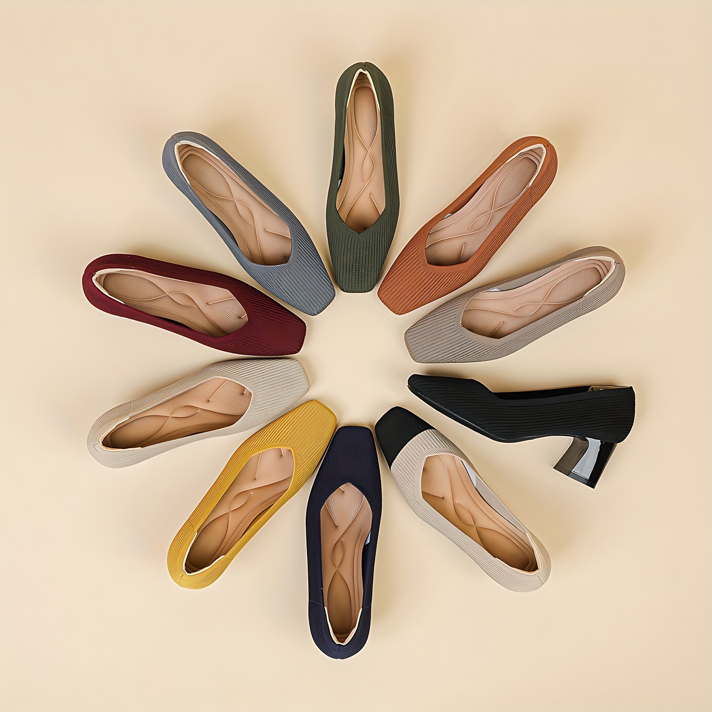 Brooke – Pointed Toe Block Heel Pumps