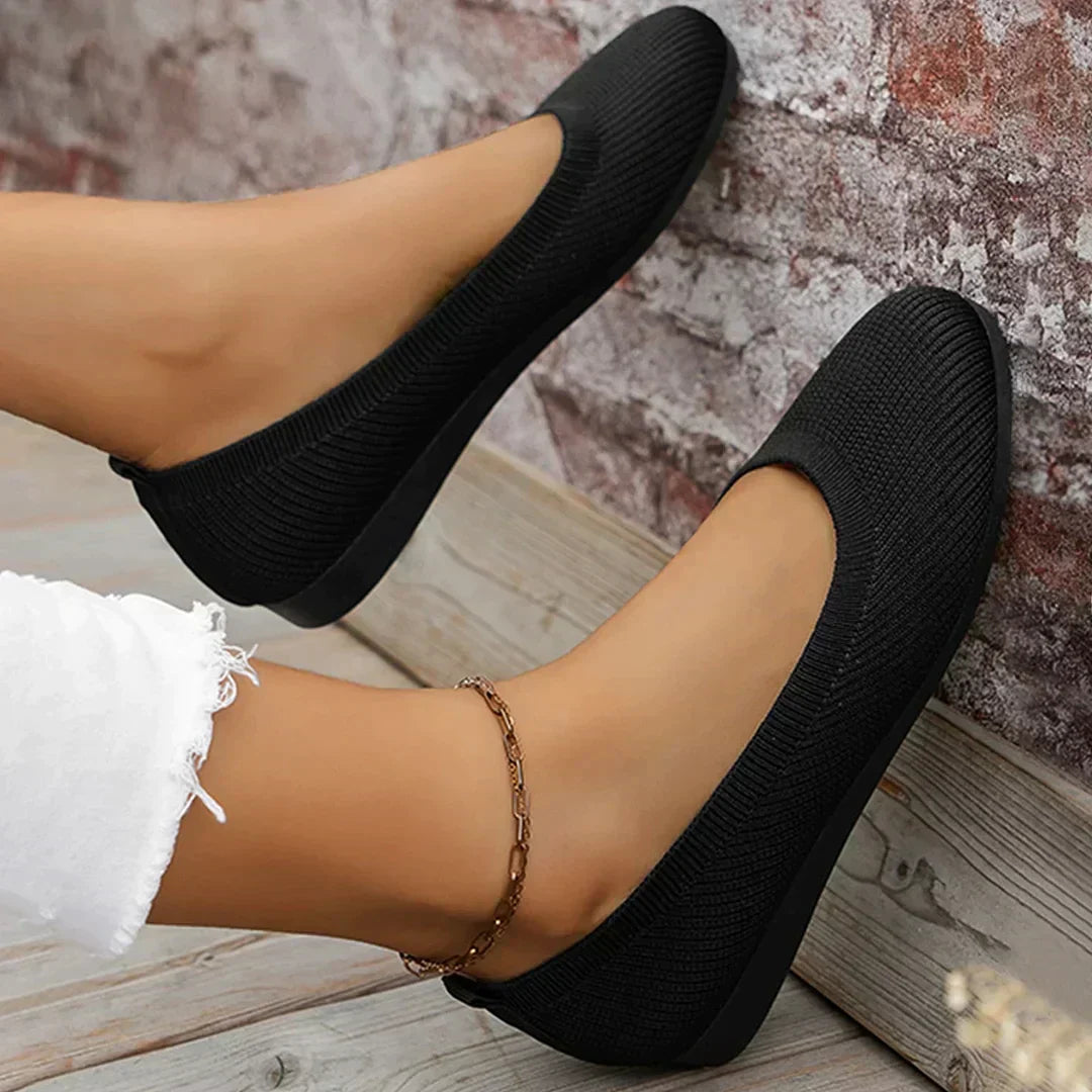 Penelope – Slip On Almond Toe Ballet Flats