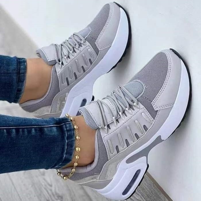 Norah – Mesh Lace Up Chunky Platform Sneakers