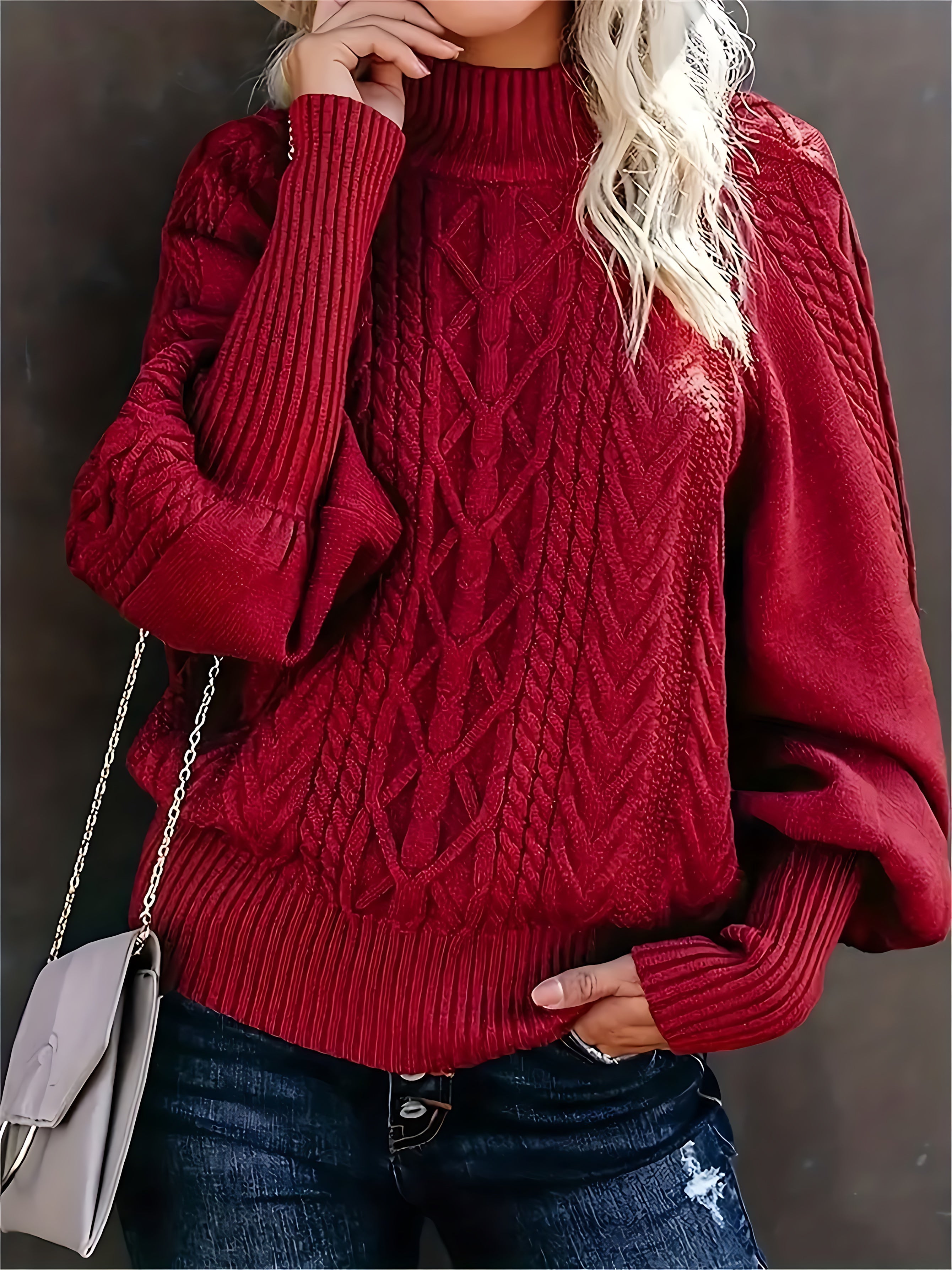 Camila – Chunky Cable Knit Sweater