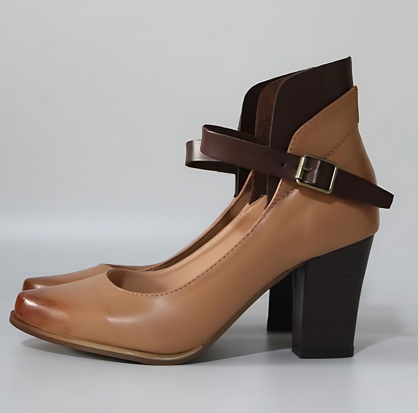 Caroline – Ankle Strap Chunky Heel Sandals