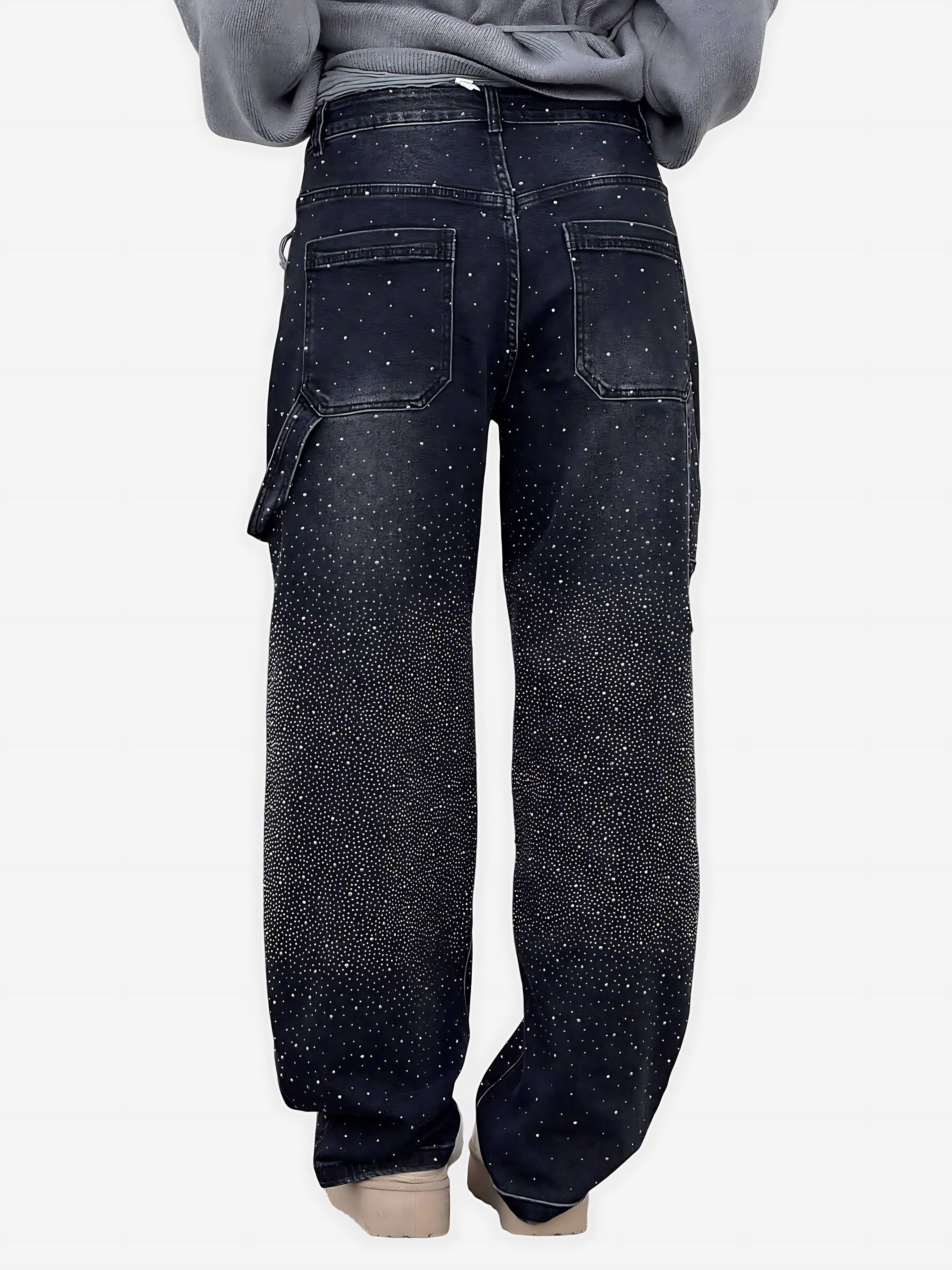 Catalina – Rhinestone Baggy Wide Leg Jeans