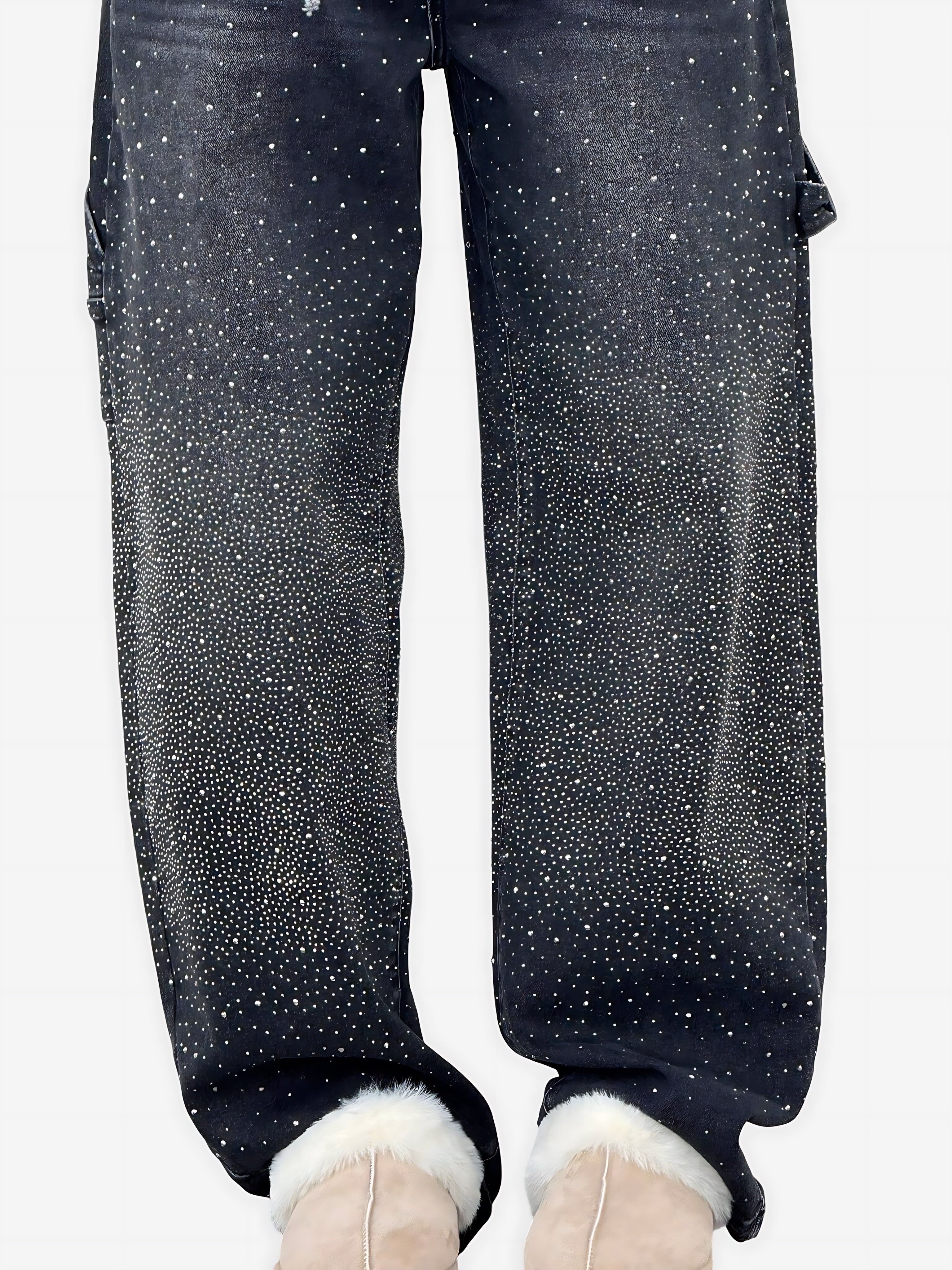 Catalina – Rhinestone Baggy Wide Leg Jeans
