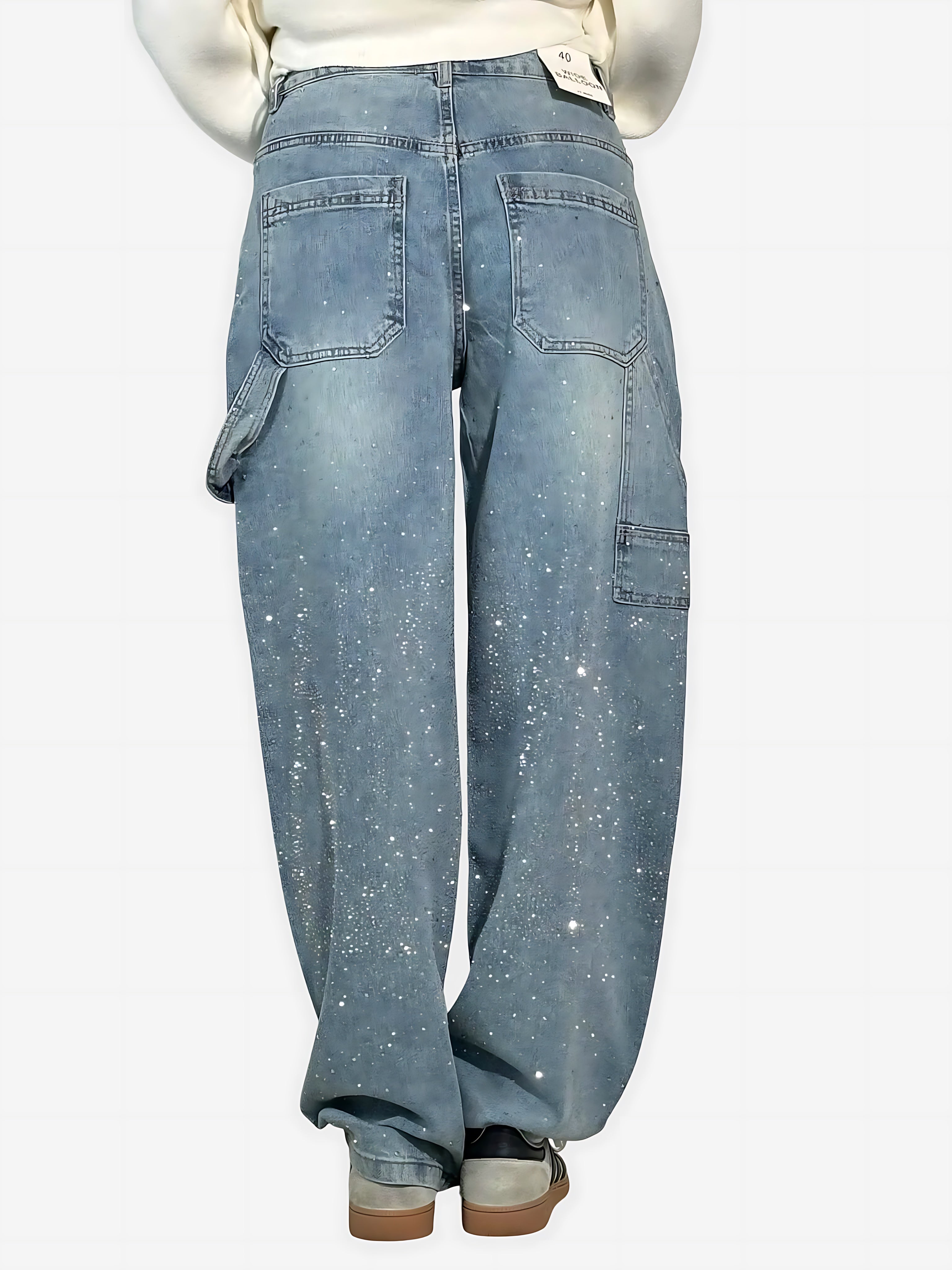 Catalina – Rhinestone Baggy Wide Leg Jeans