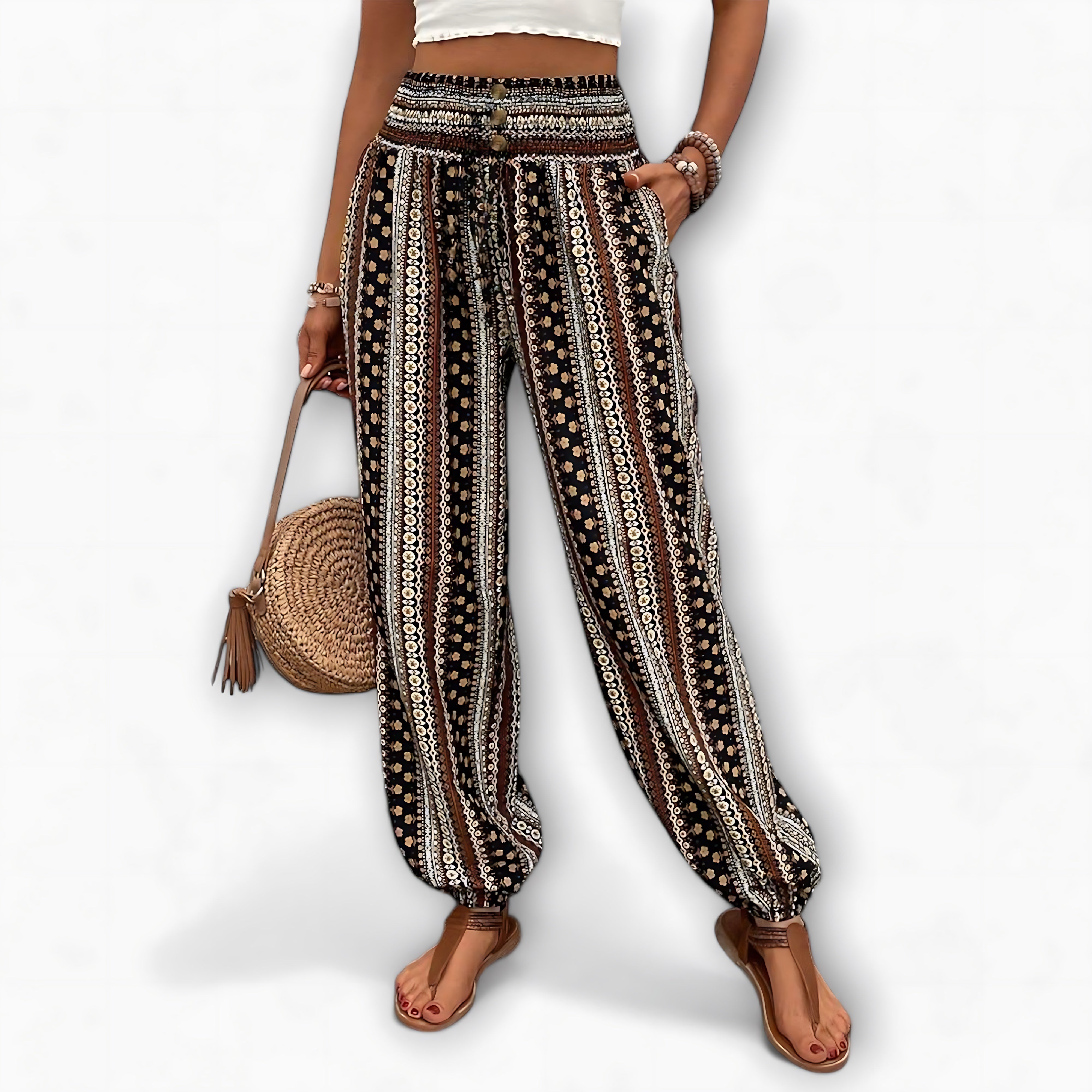 Catherine – Boho Print Harem Pants