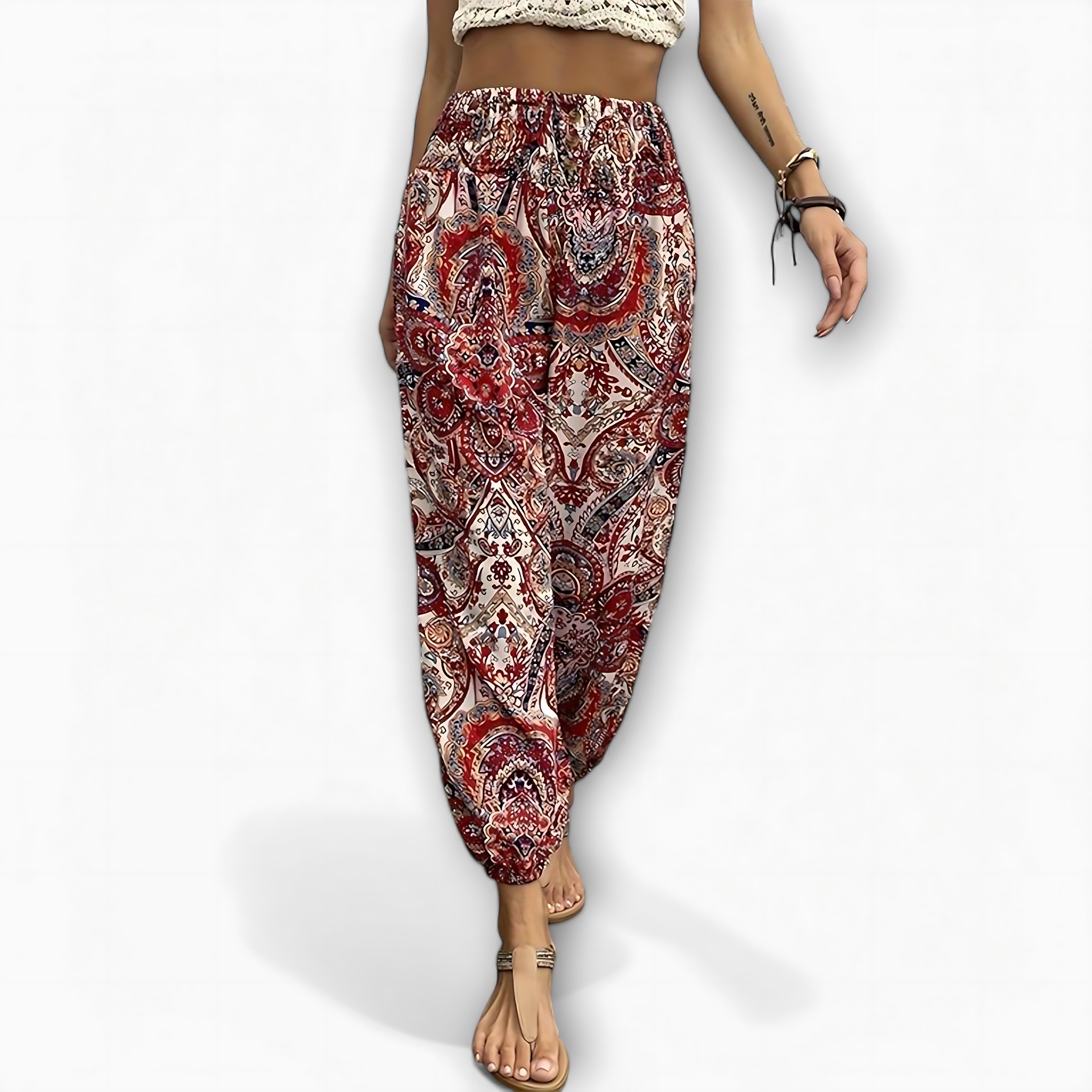 Catherine – Boho Print Harem Pants