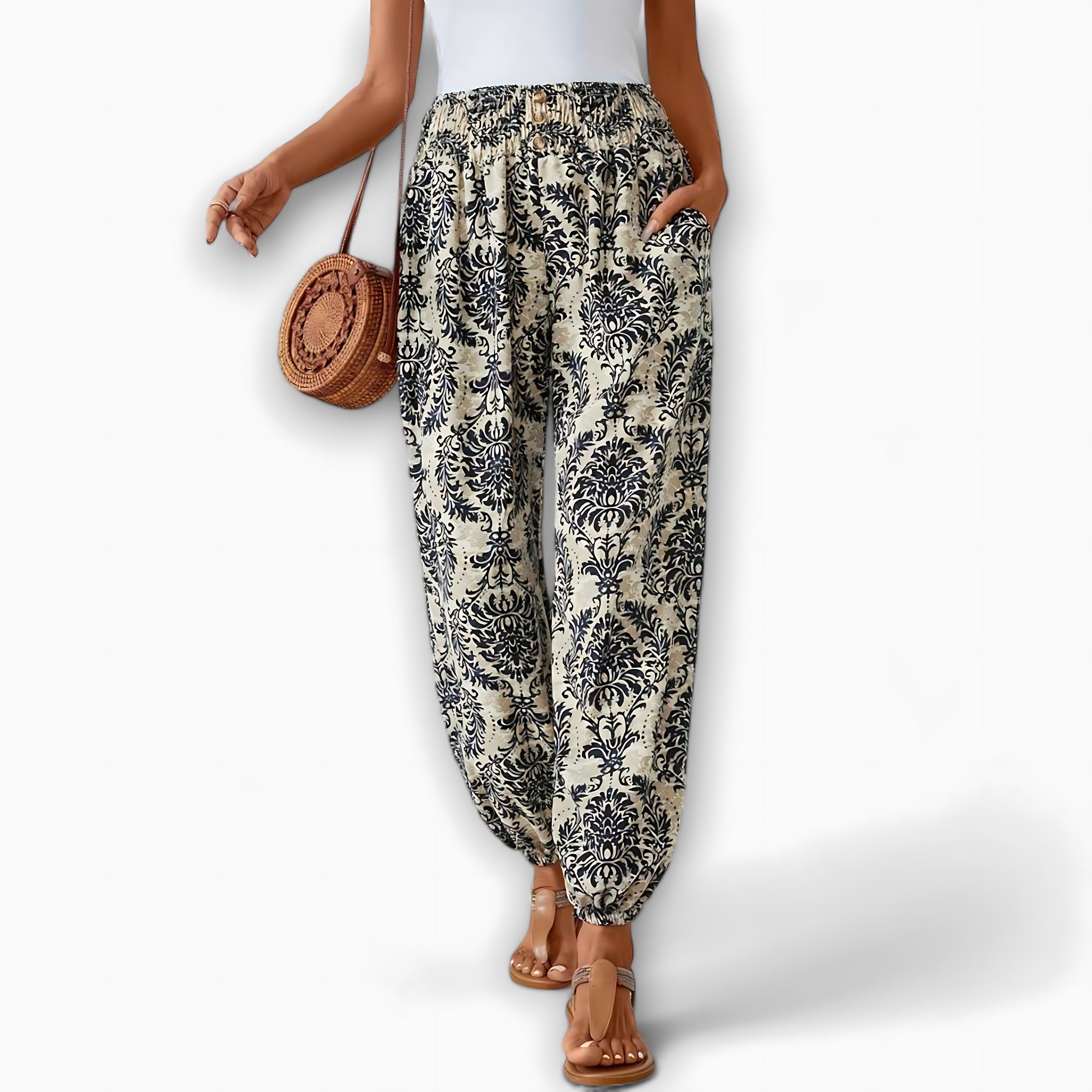 Catherine – Boho Print Harem Pants