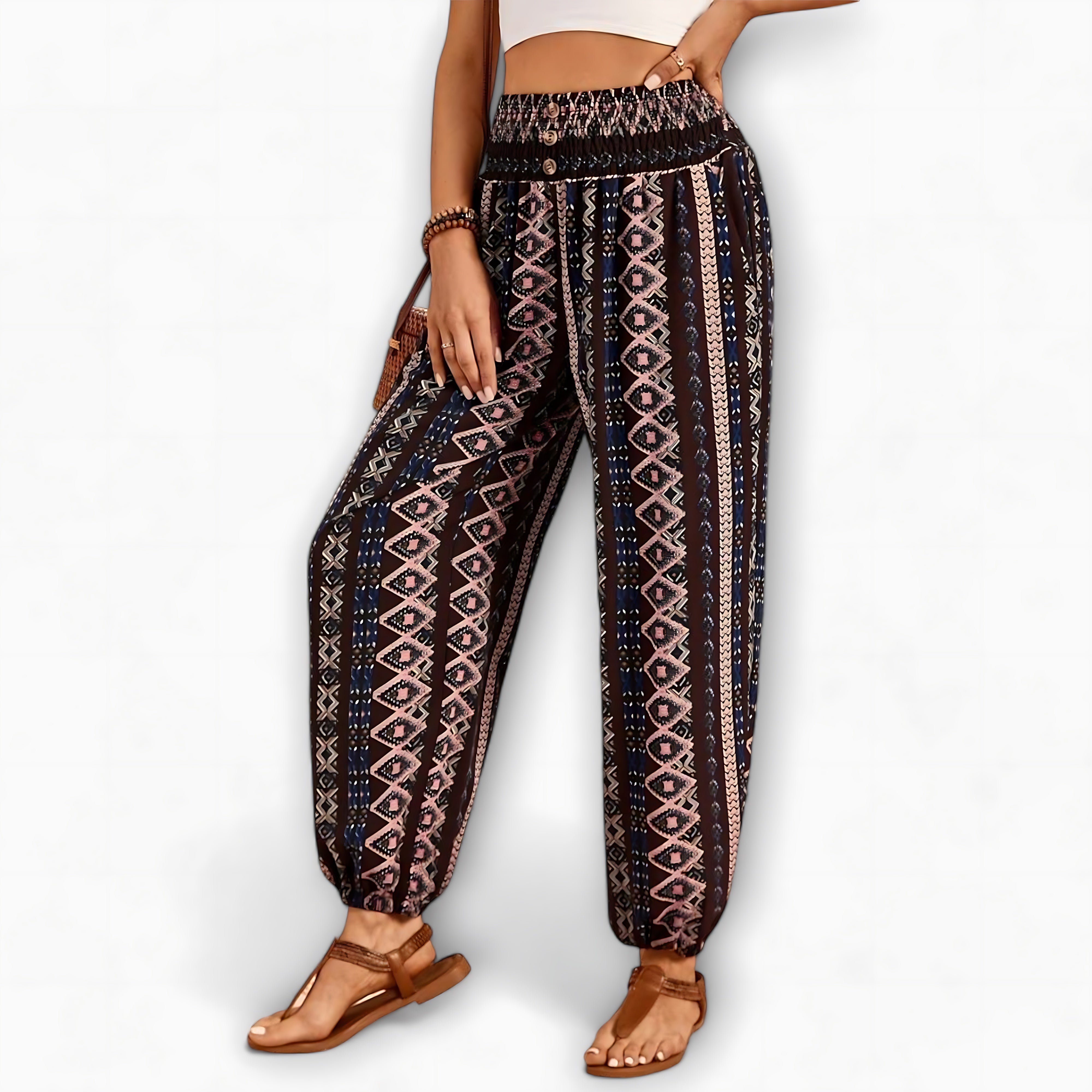 Catherine – Boho Print Harem Pants