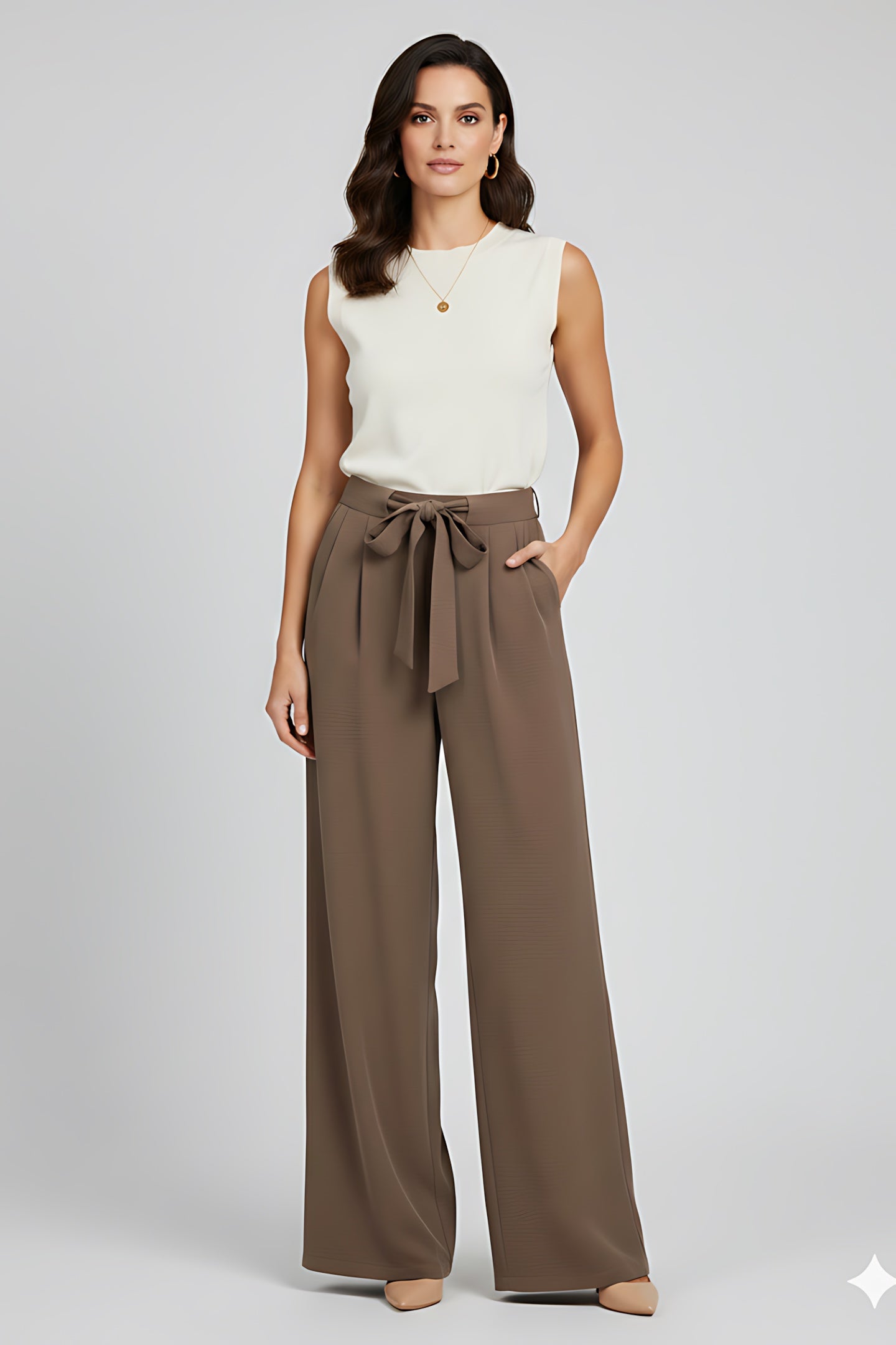 Catherine – High Waist Wide Leg Palazzo Pants