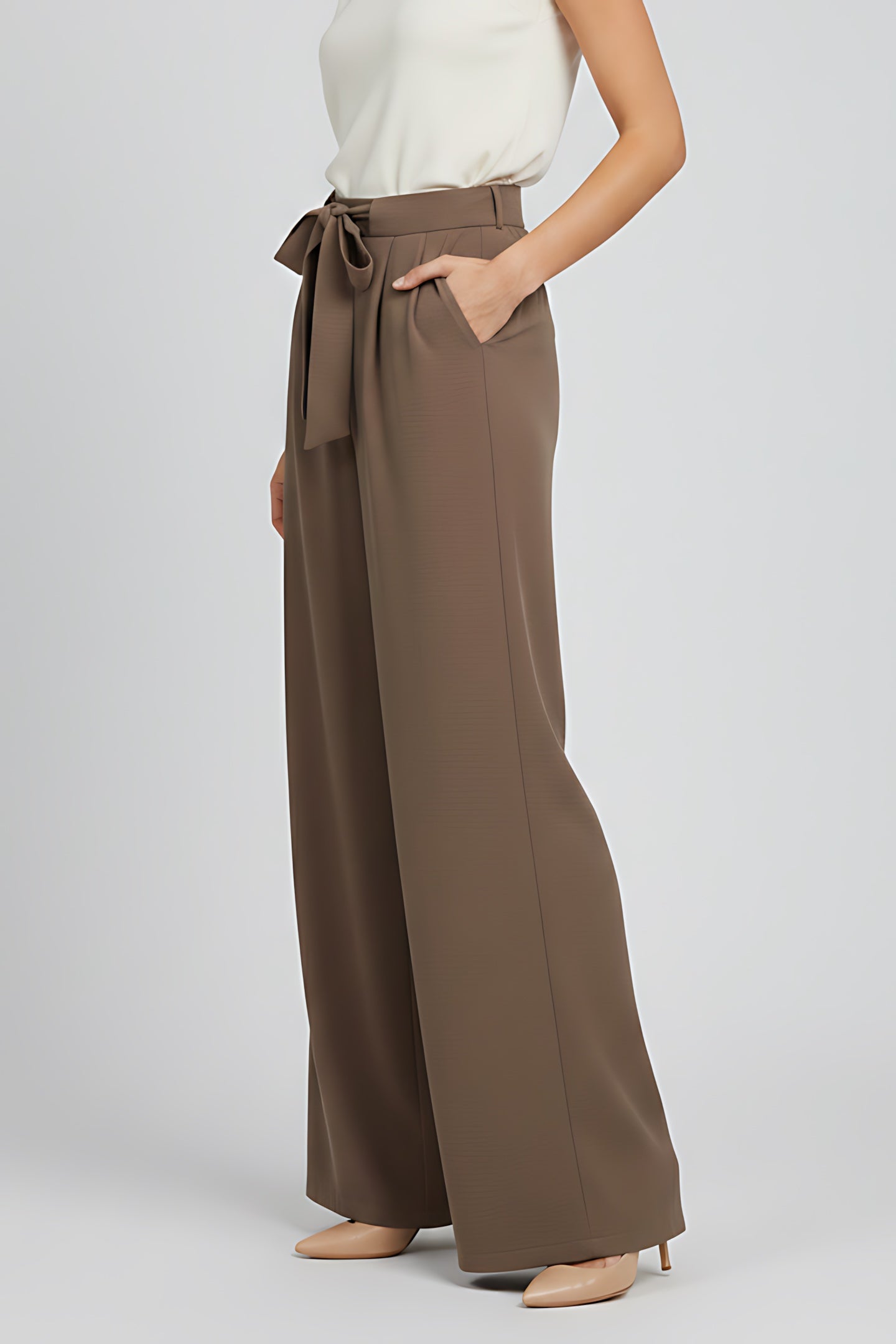 Catherine – High Waist Wide Leg Palazzo Pants