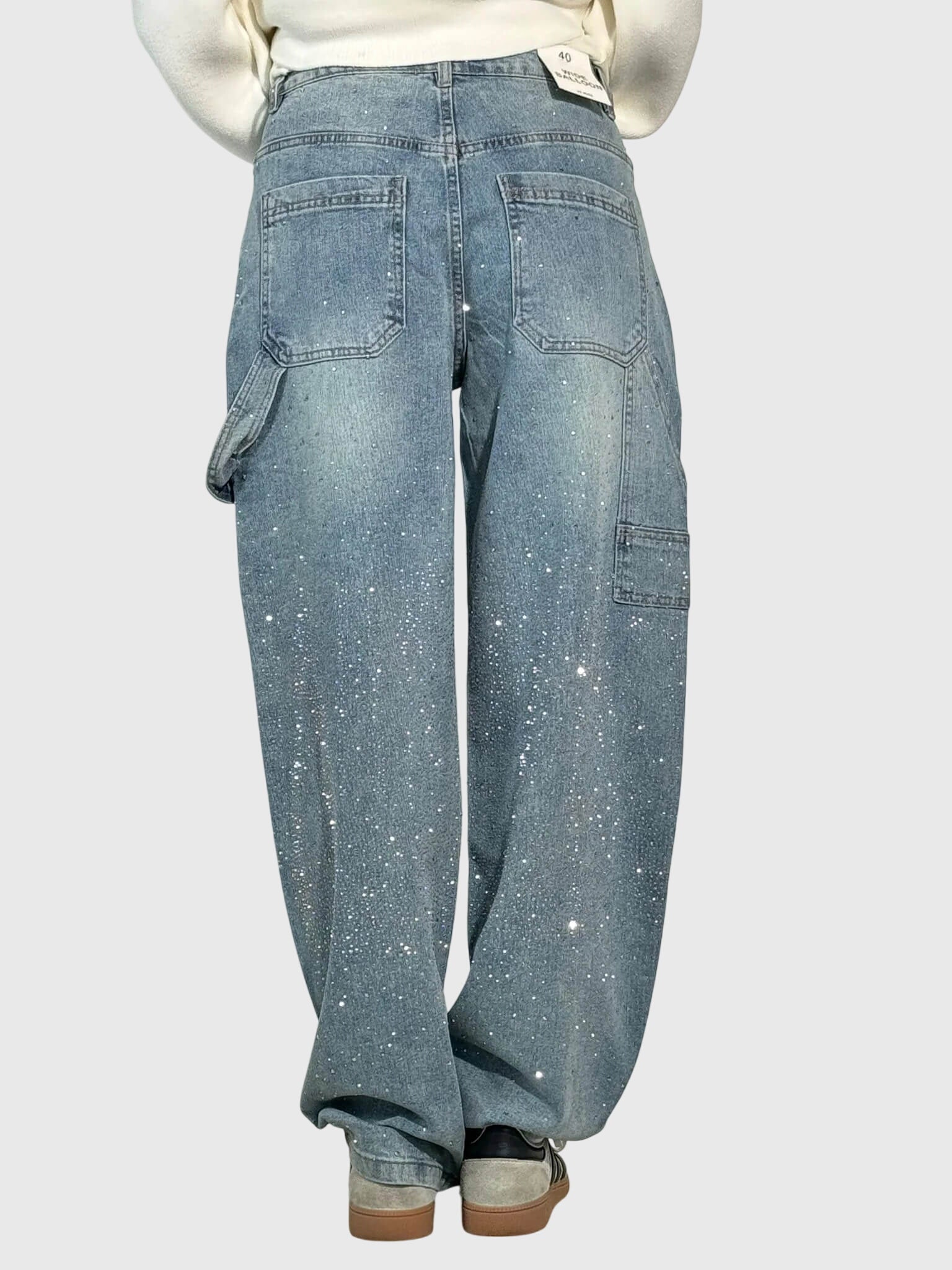 Catalina – Rhinestone Baggy Wide Leg Jeans
