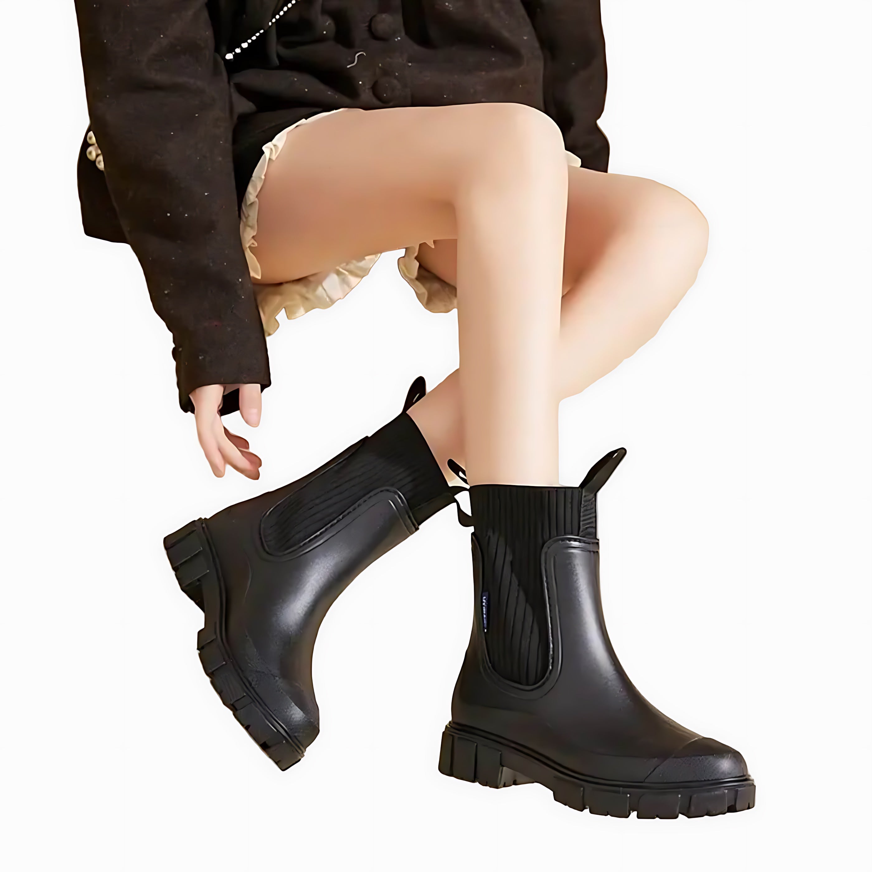 Celeste – Rubber Lug Sole Chelsea Boots
