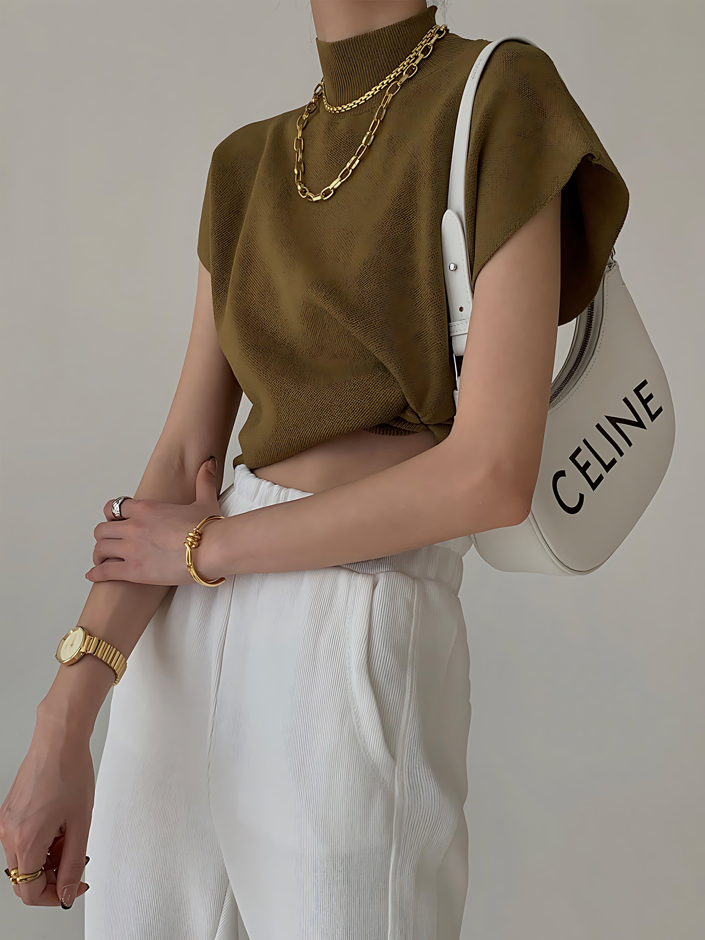 Charlie – Mock Neck Knit Top