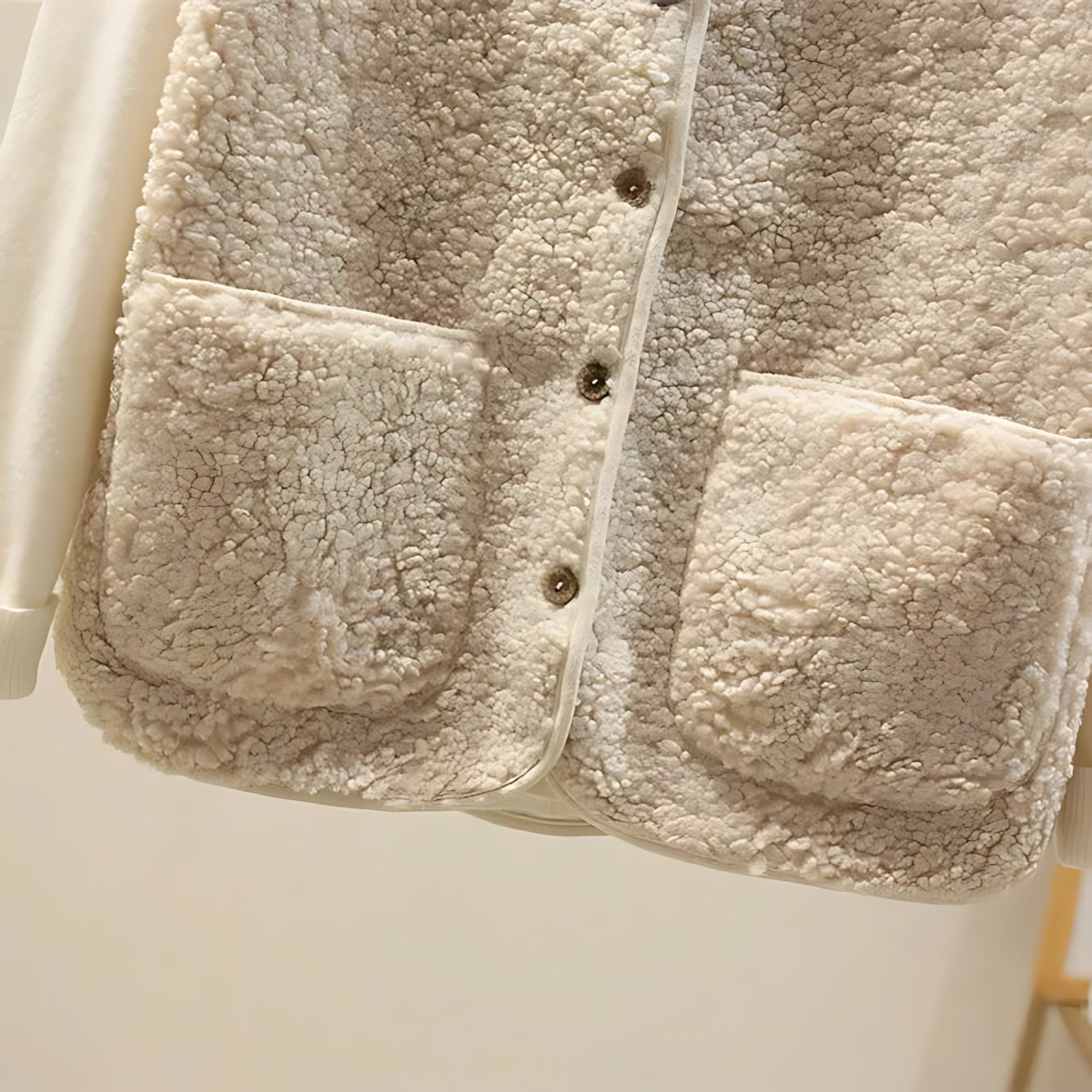 Charlotte – Sherpa Fleece Button Up Vest