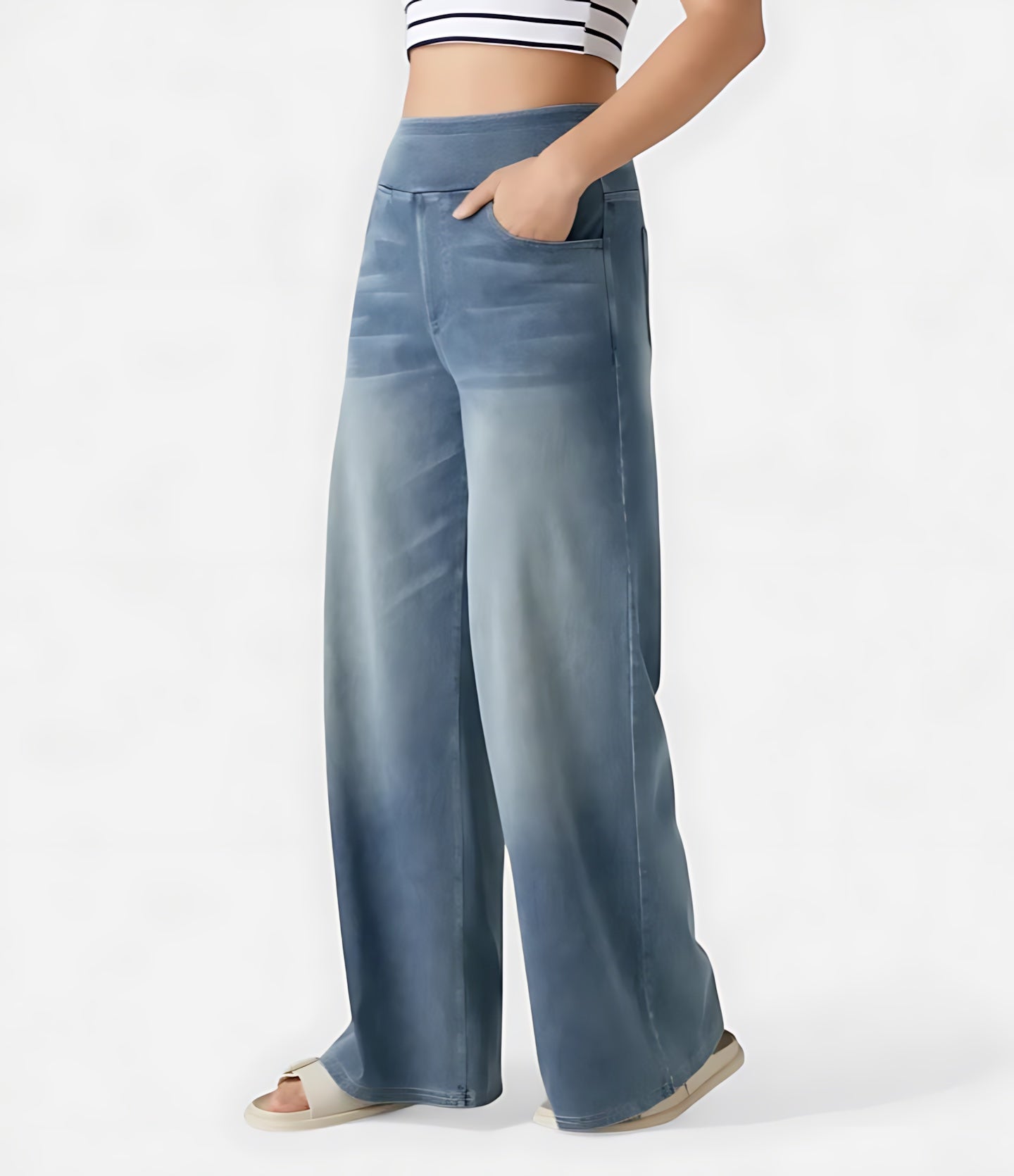 Clara – High Waist Wide Leg Jeans
