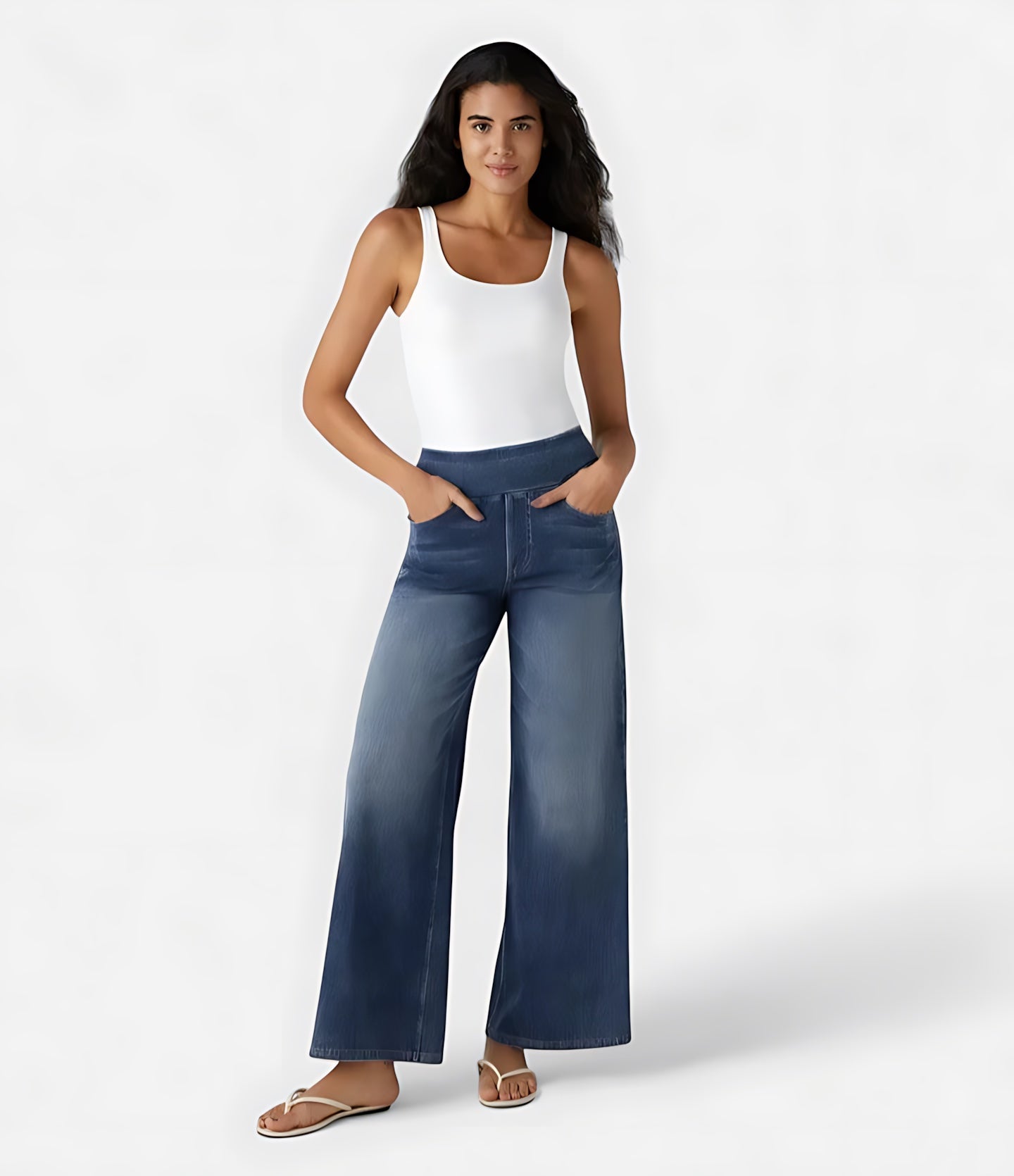 Clara – High Waist Wide Leg Jeans
