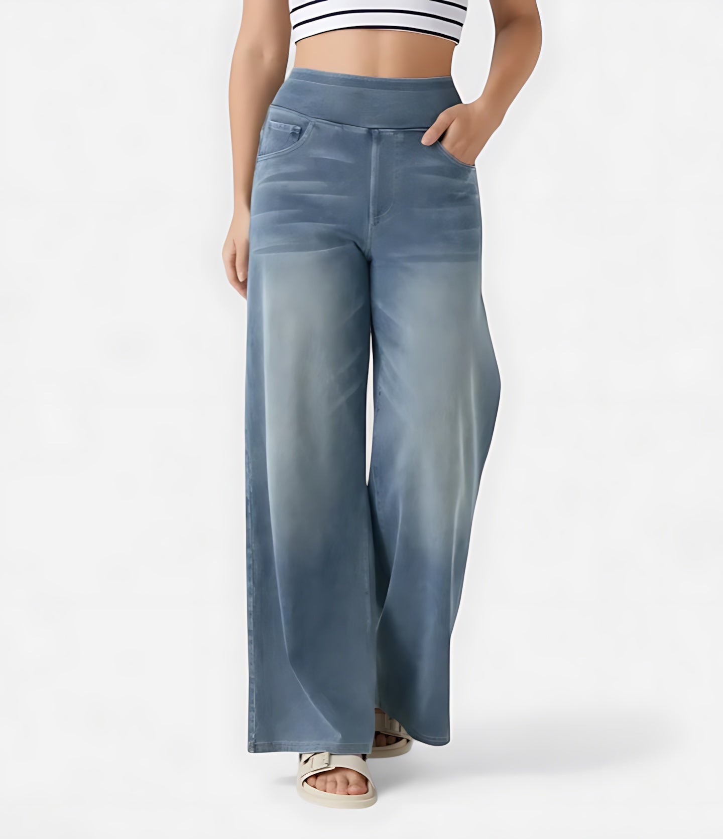 Clara – High Waist Wide Leg Jeans