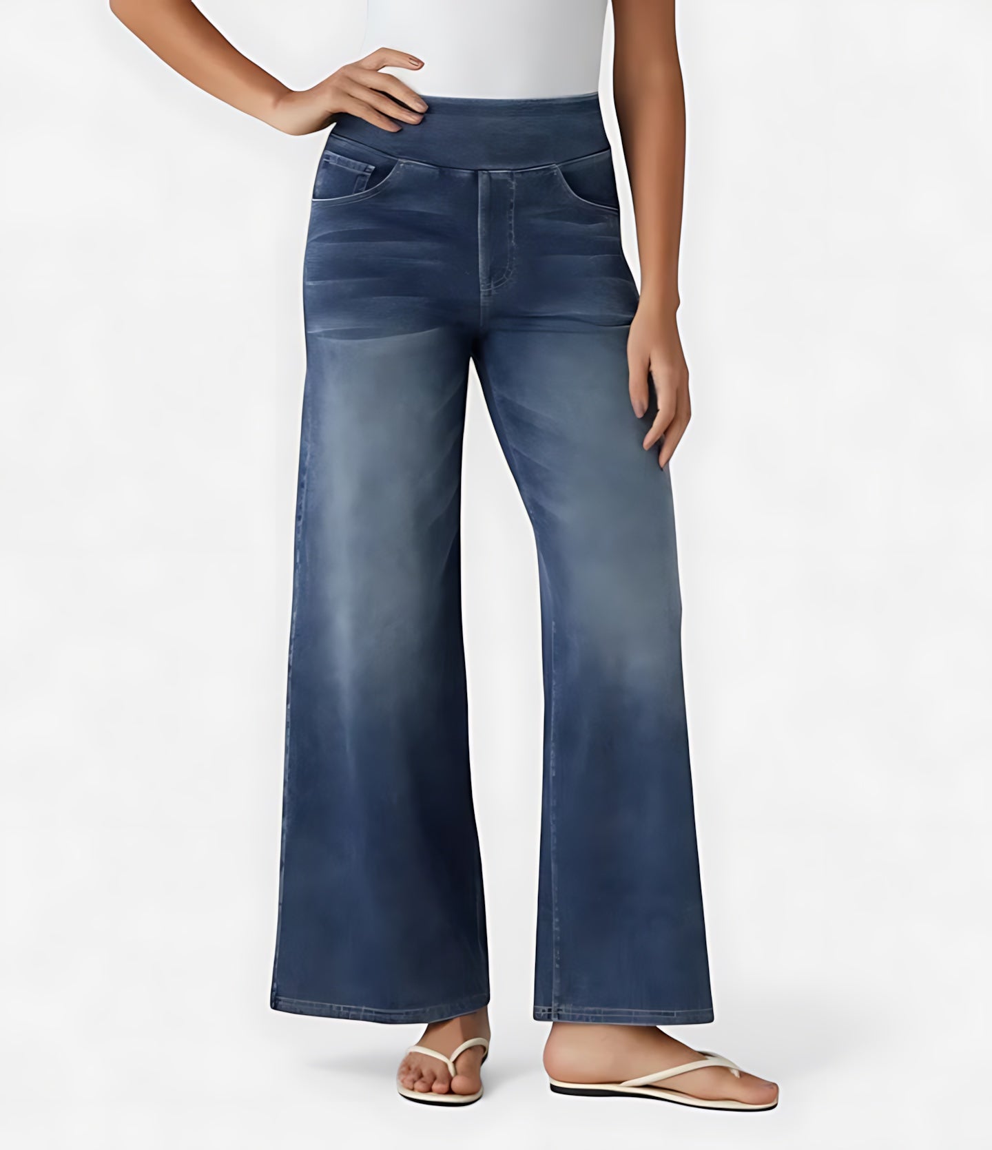 Clara – High Waist Wide Leg Jeans