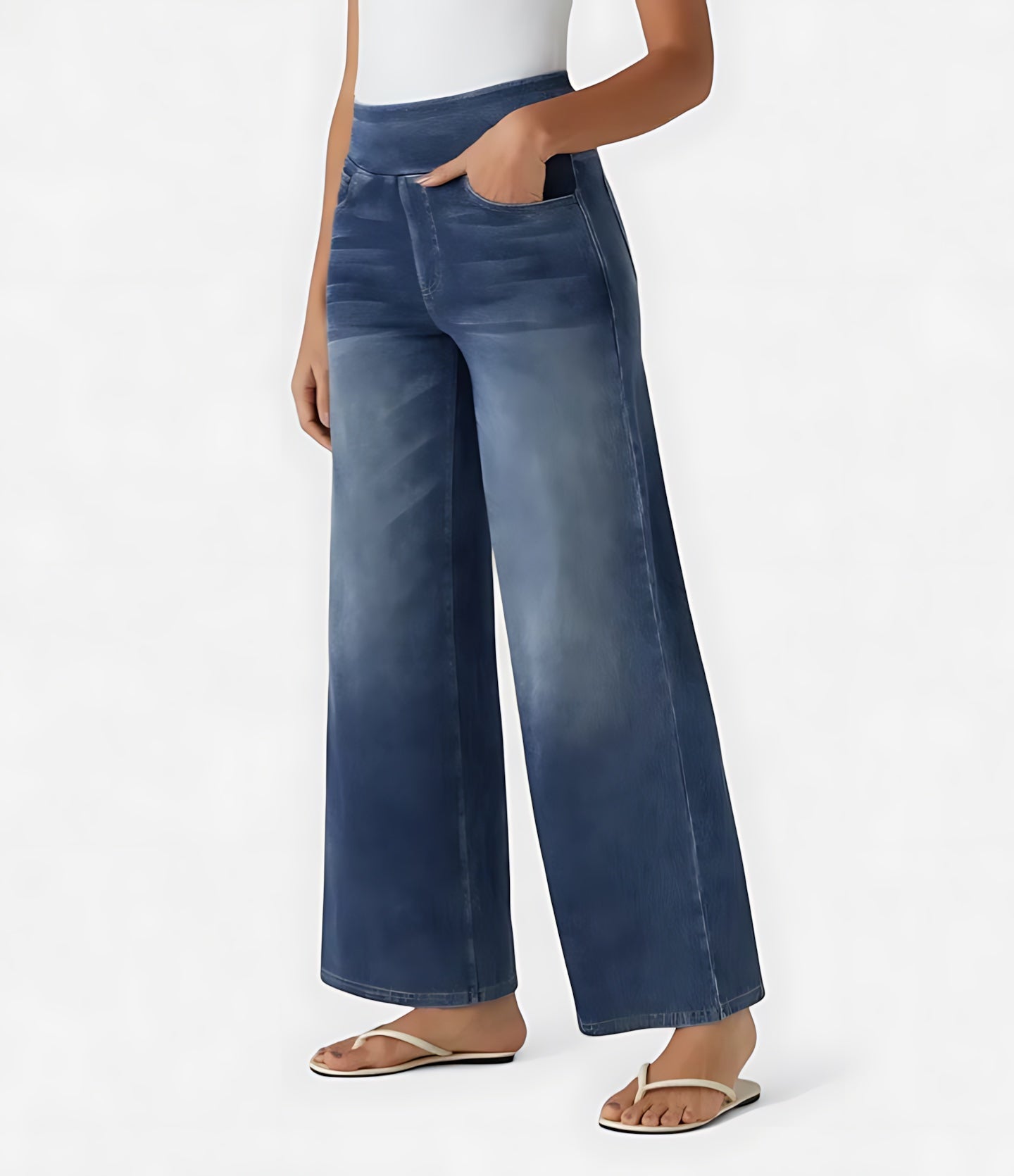 Clara – High Waist Wide Leg Jeans