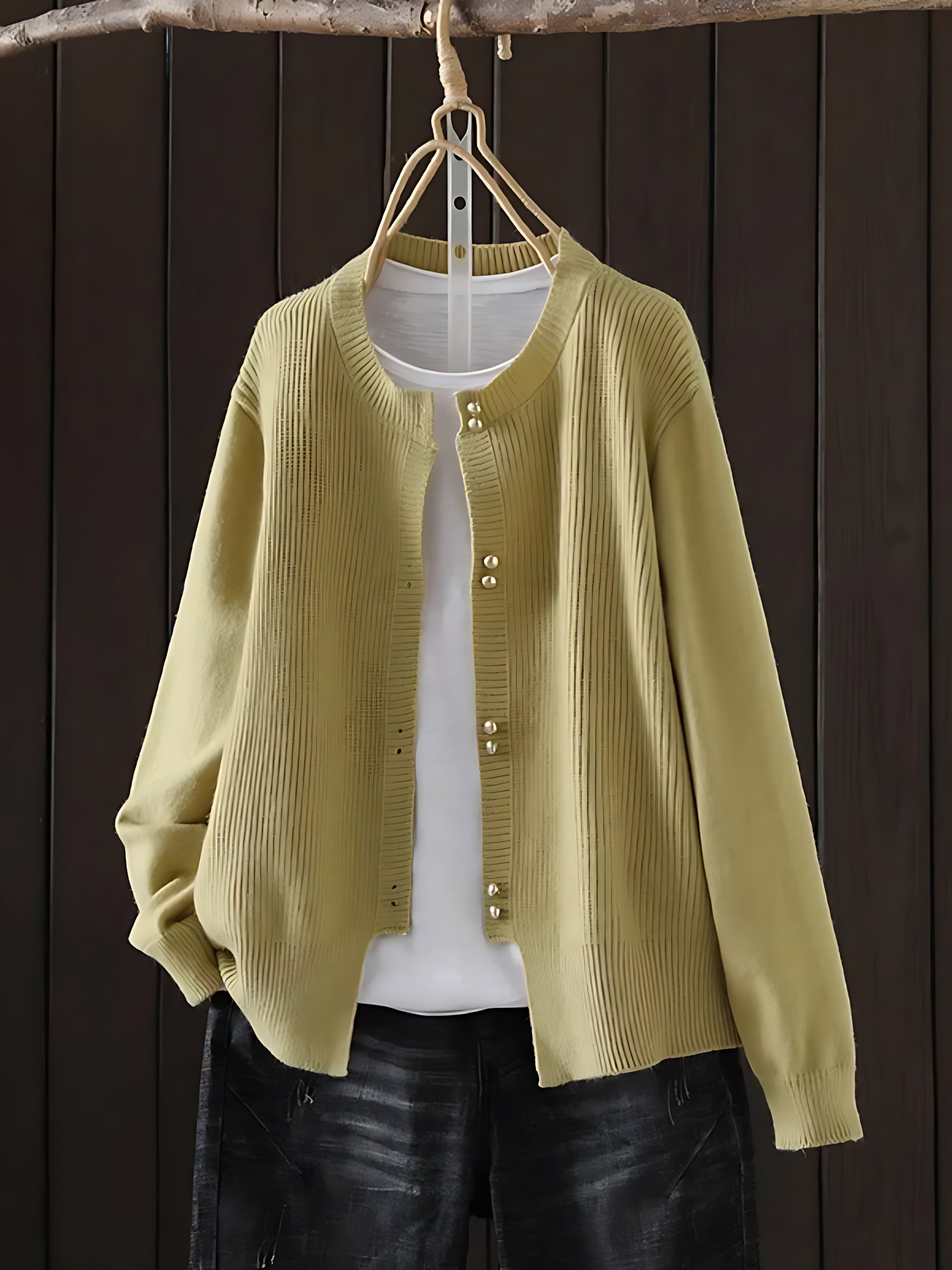 Cora – Batwing Sleeve Button Up Knit Cardigan