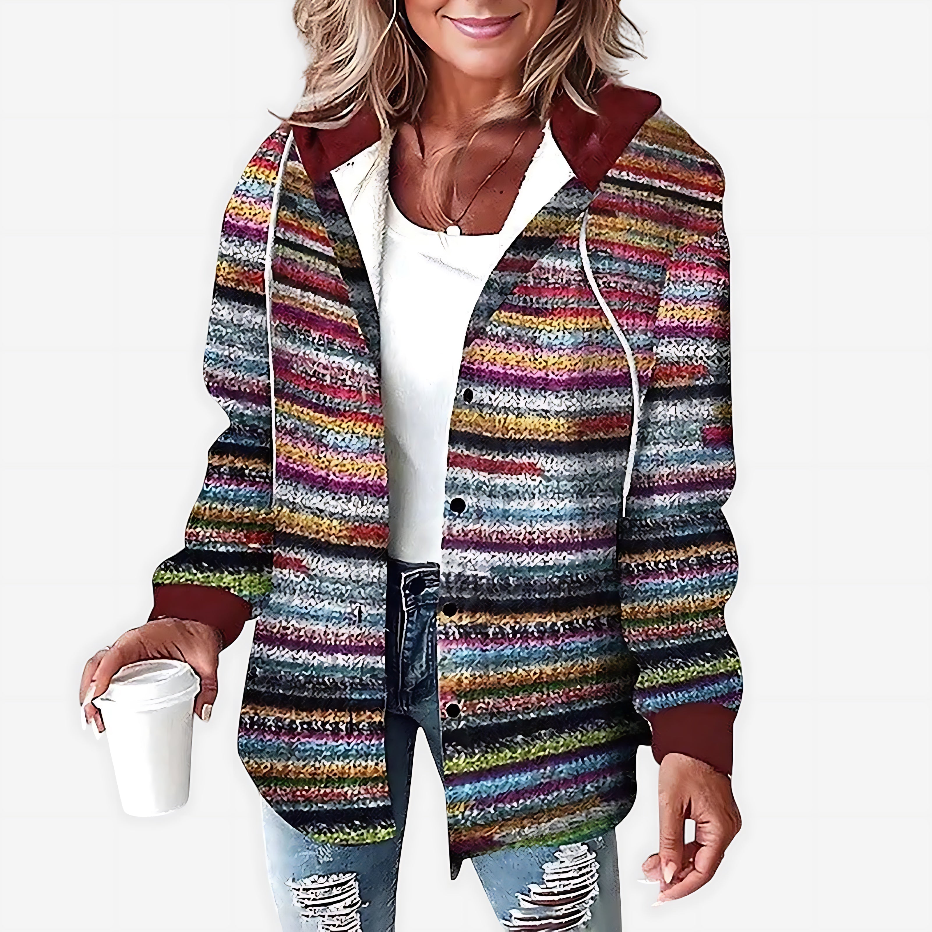 Cora – Sherpa Lined Plaid Shirt Jacket