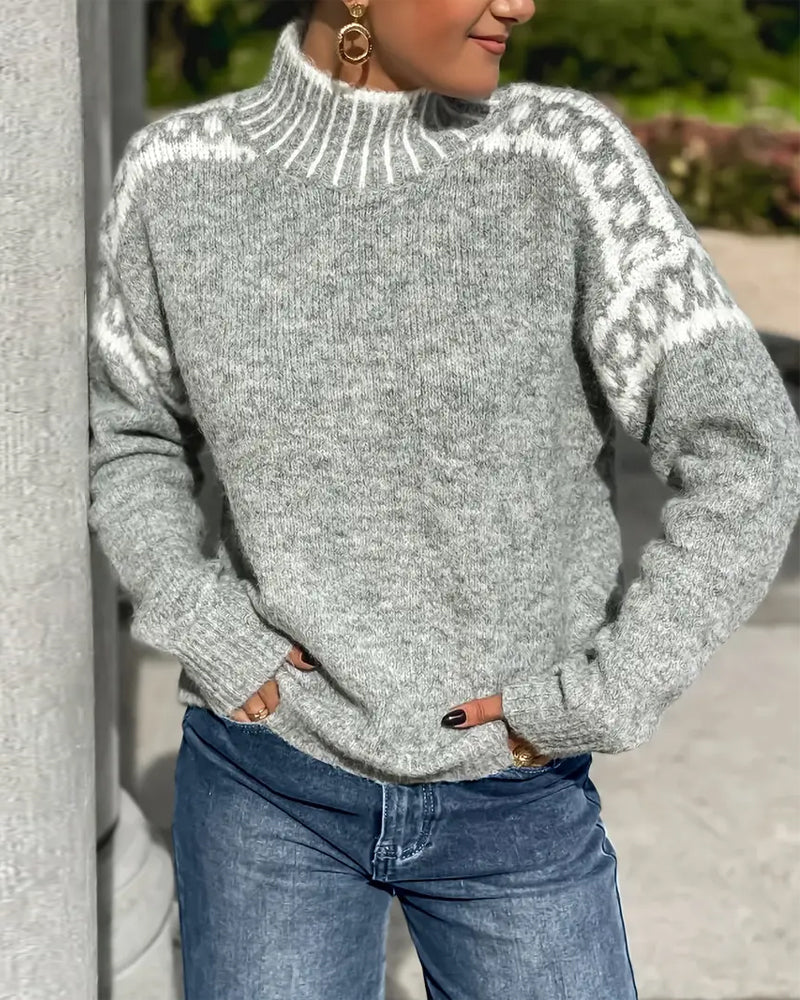 Blakely – Fair Isle Turtleneck Knit Sweater