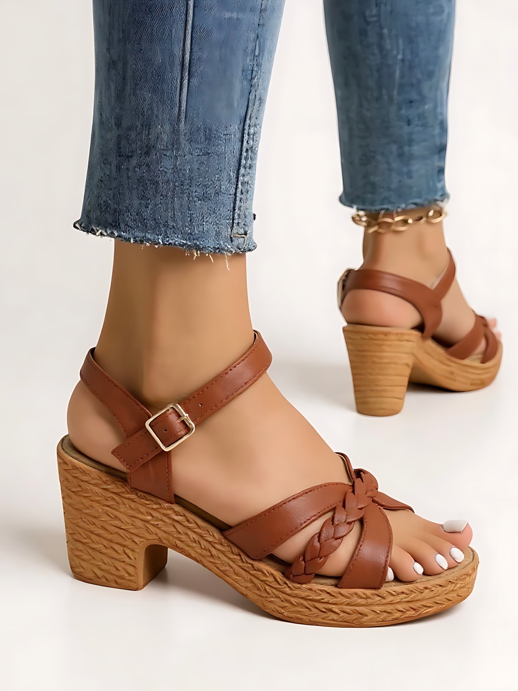 Daniela – Ankle Strap Block Heel Sandals