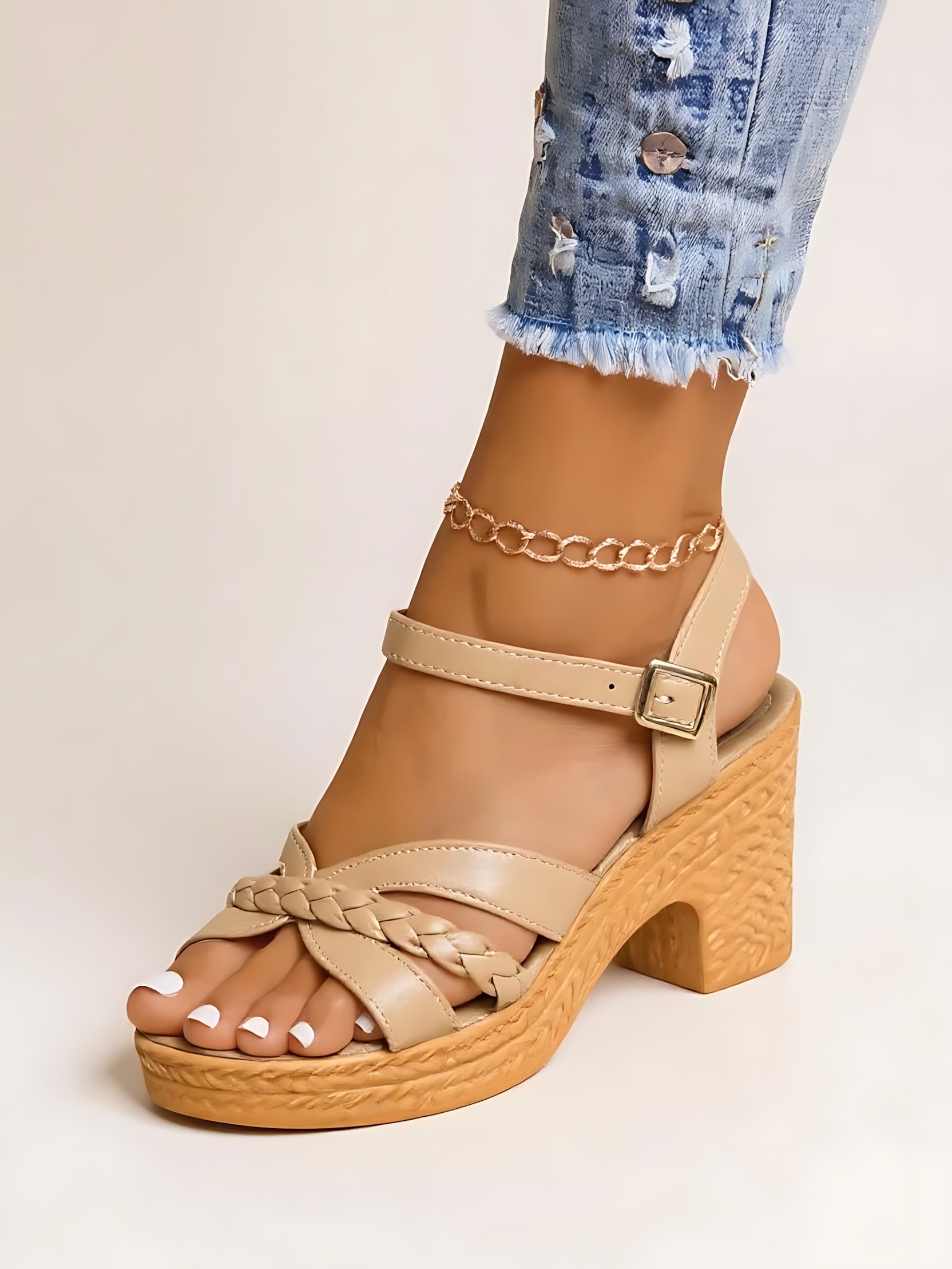 Daniela – Ankle Strap Block Heel Sandals