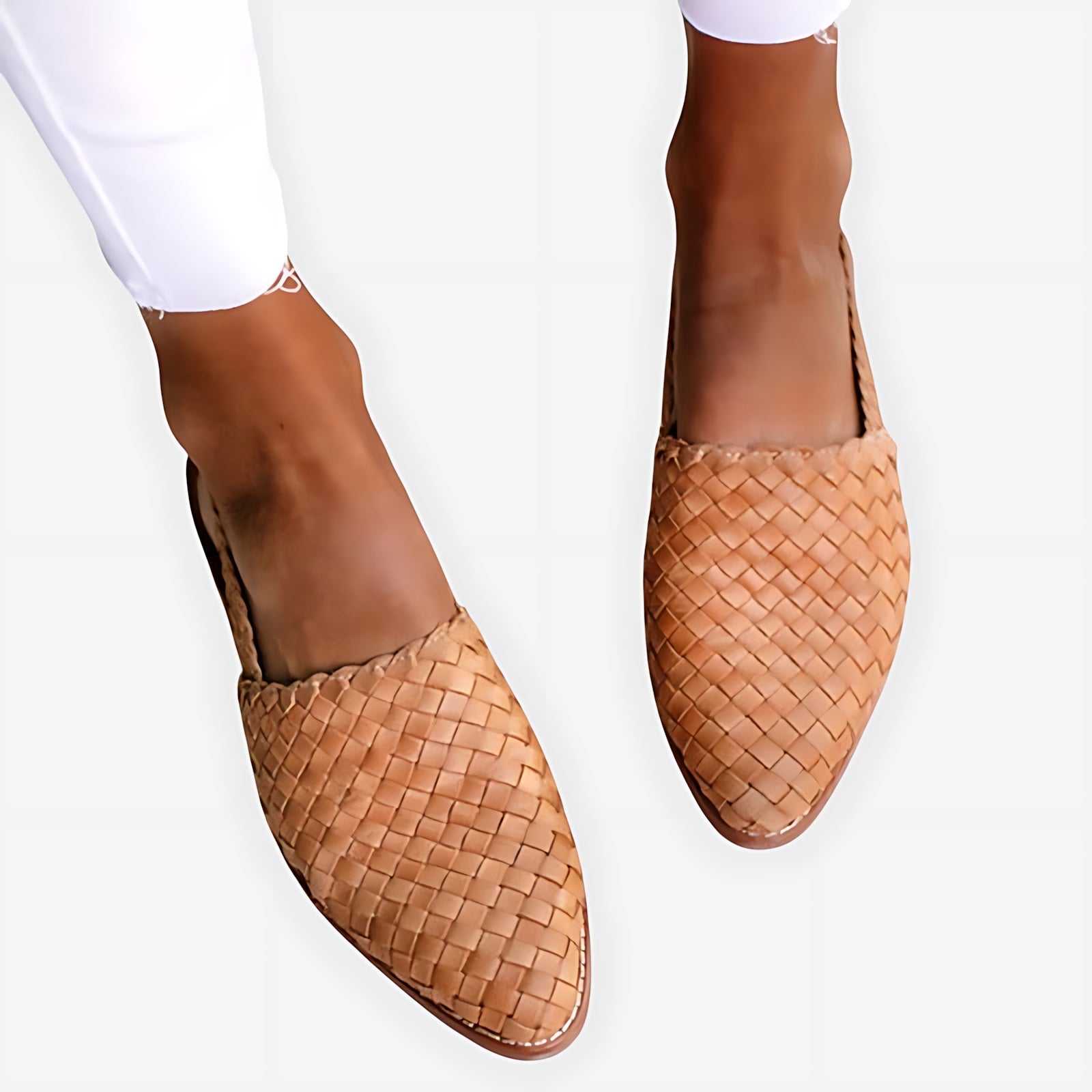 Daniela – Woven Pointed Toe Flats