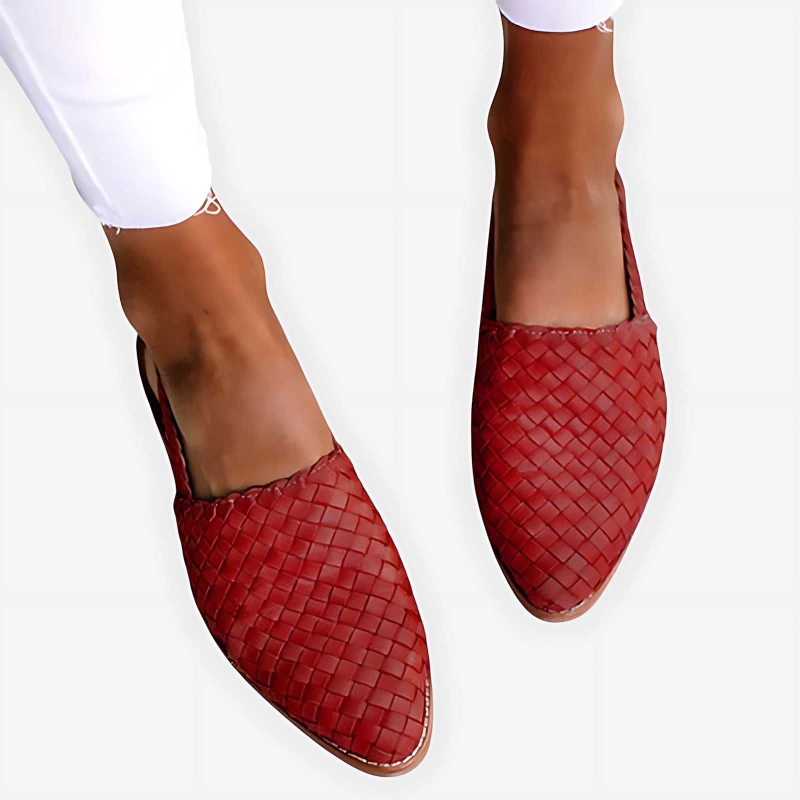 Daniela – Woven Pointed Toe Flats